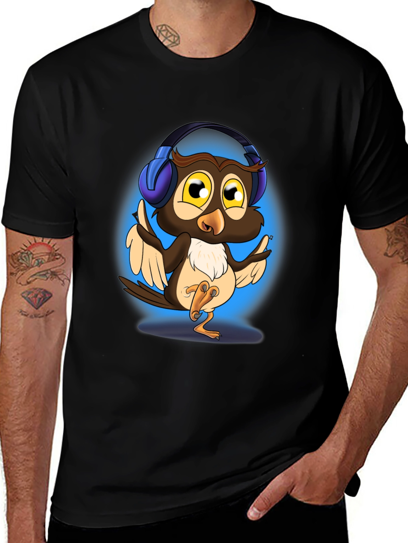 Cool Owl DJ T-Shirt