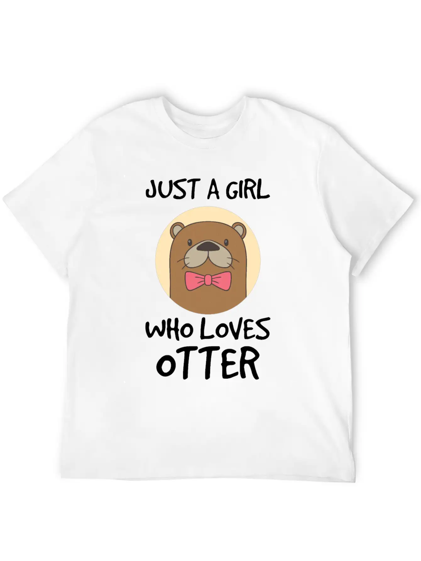 Otter Zoo Friendly Water Construction Family Trick Stylish Everyday T-Shirt – Unisex Basic Cotton Tee
