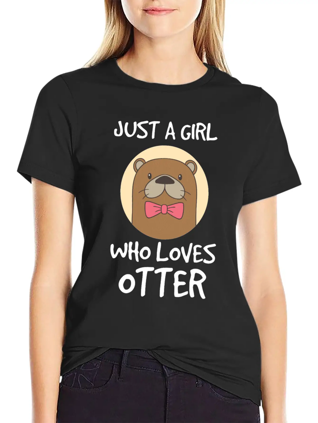 Otter Zoo Friendly Water Construction Family Trick Stylish Everyday T-Shirt – Unisex Basic Cotton Tee