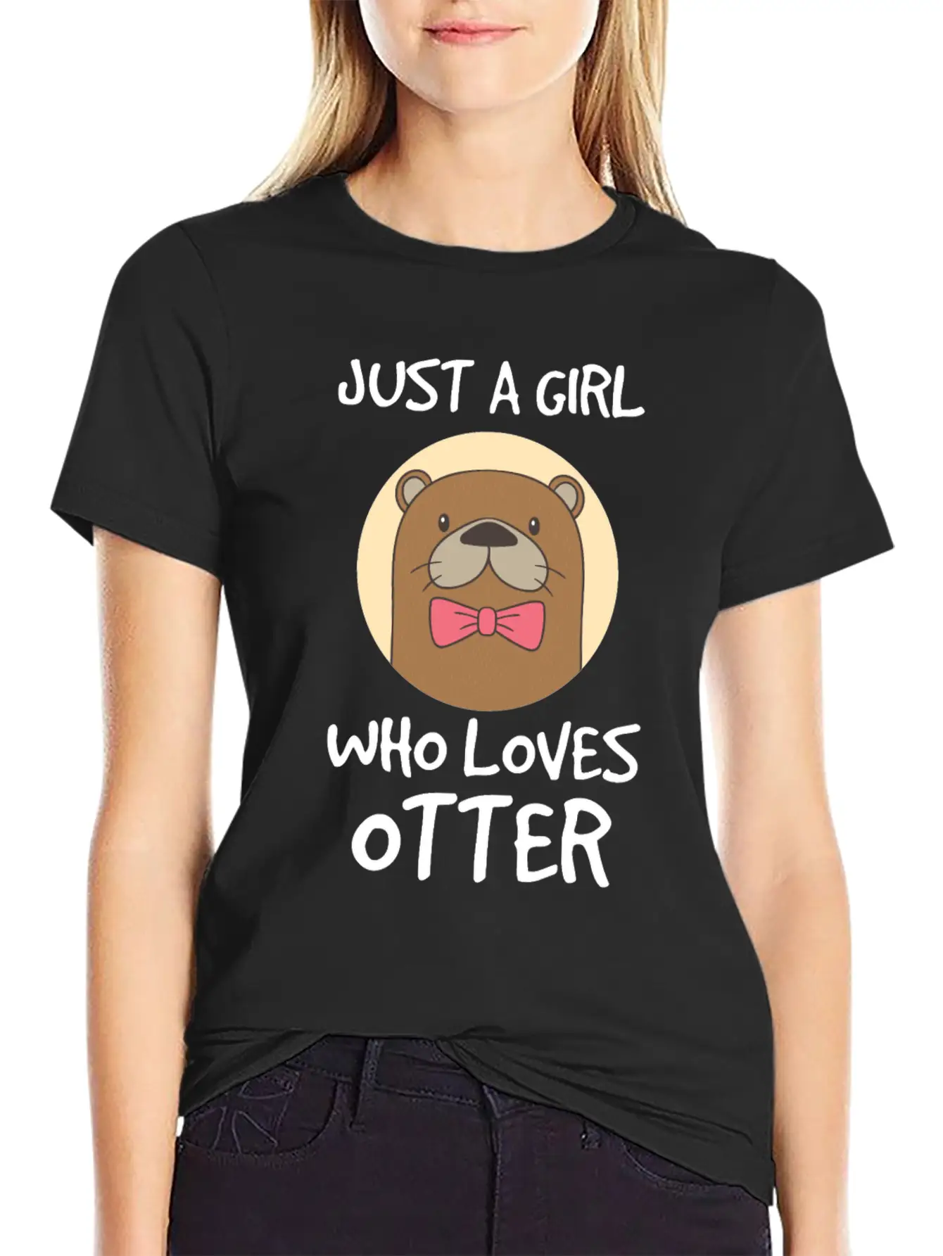 Otter Zoo Friendly Water Construction Family Trick Stylish Everyday T-Shirt – Unisex Basic Cotton Tee