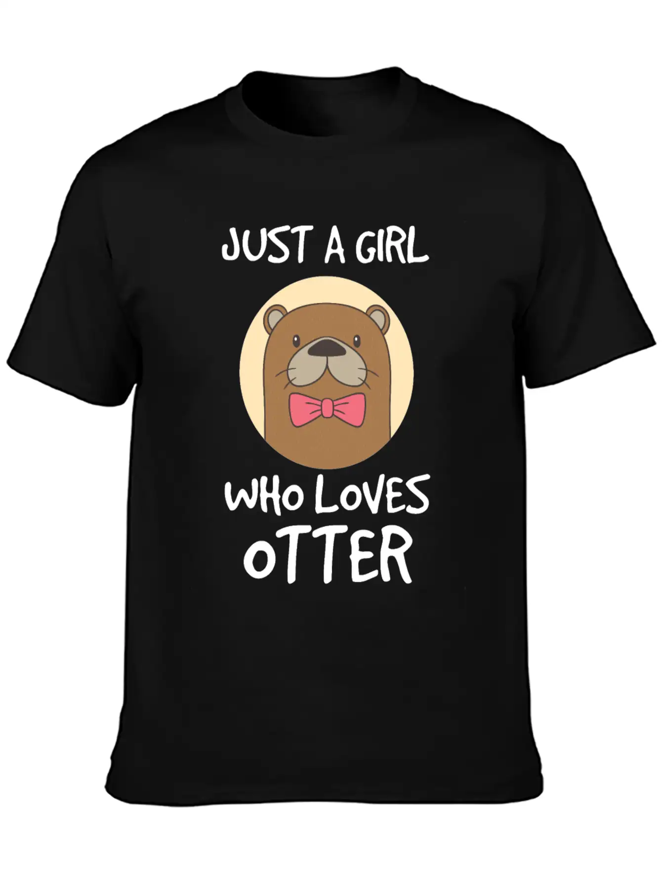 Otter Zoo Friendly Water Construction Family Trick Stylish Everyday T-Shirt – Unisex Basic Cotton Tee