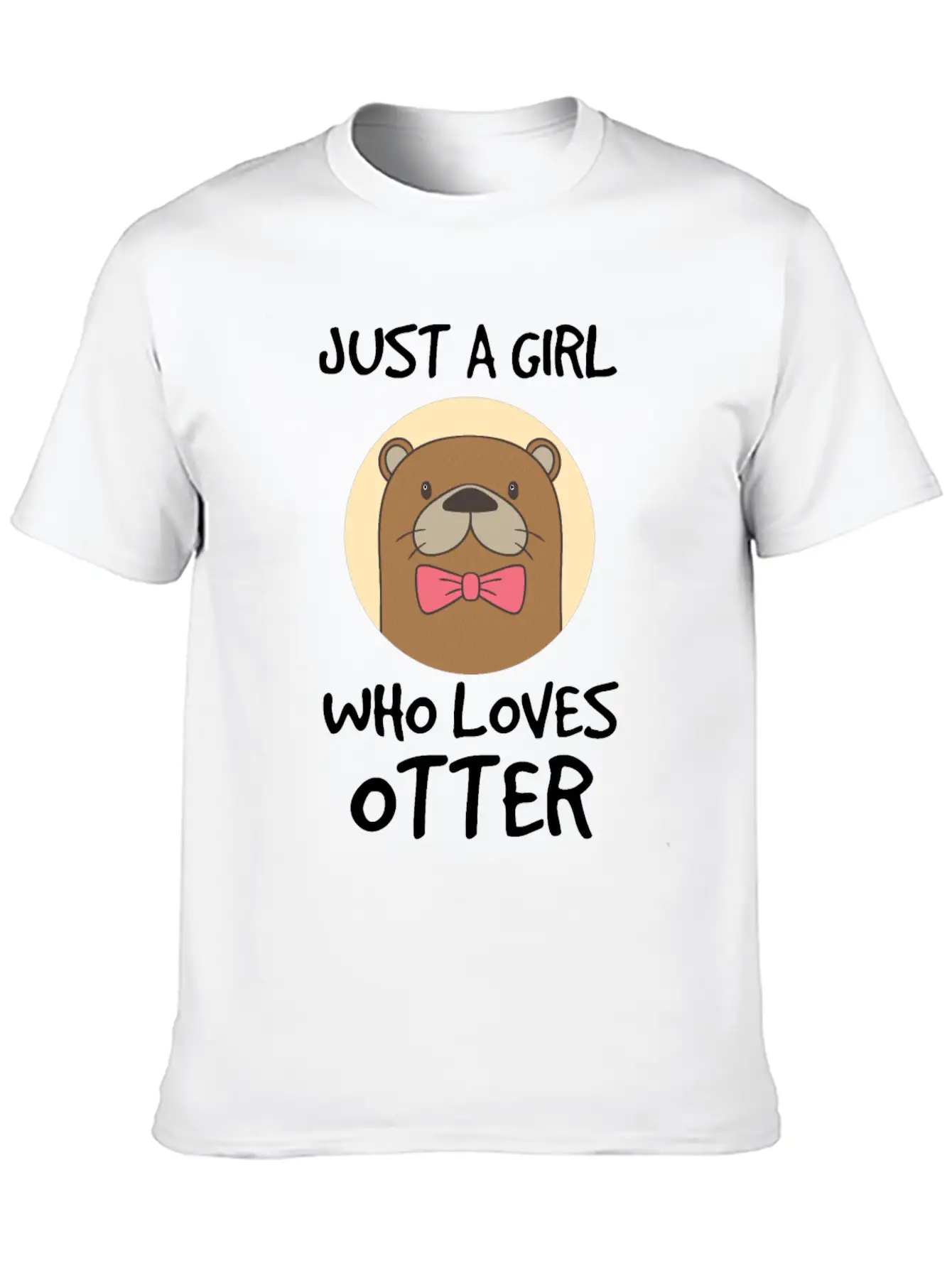 Otter Zoo Friendly Water Construction Family Trick Stylish Everyday T-Shirt – Unisex Basic Cotton Tee