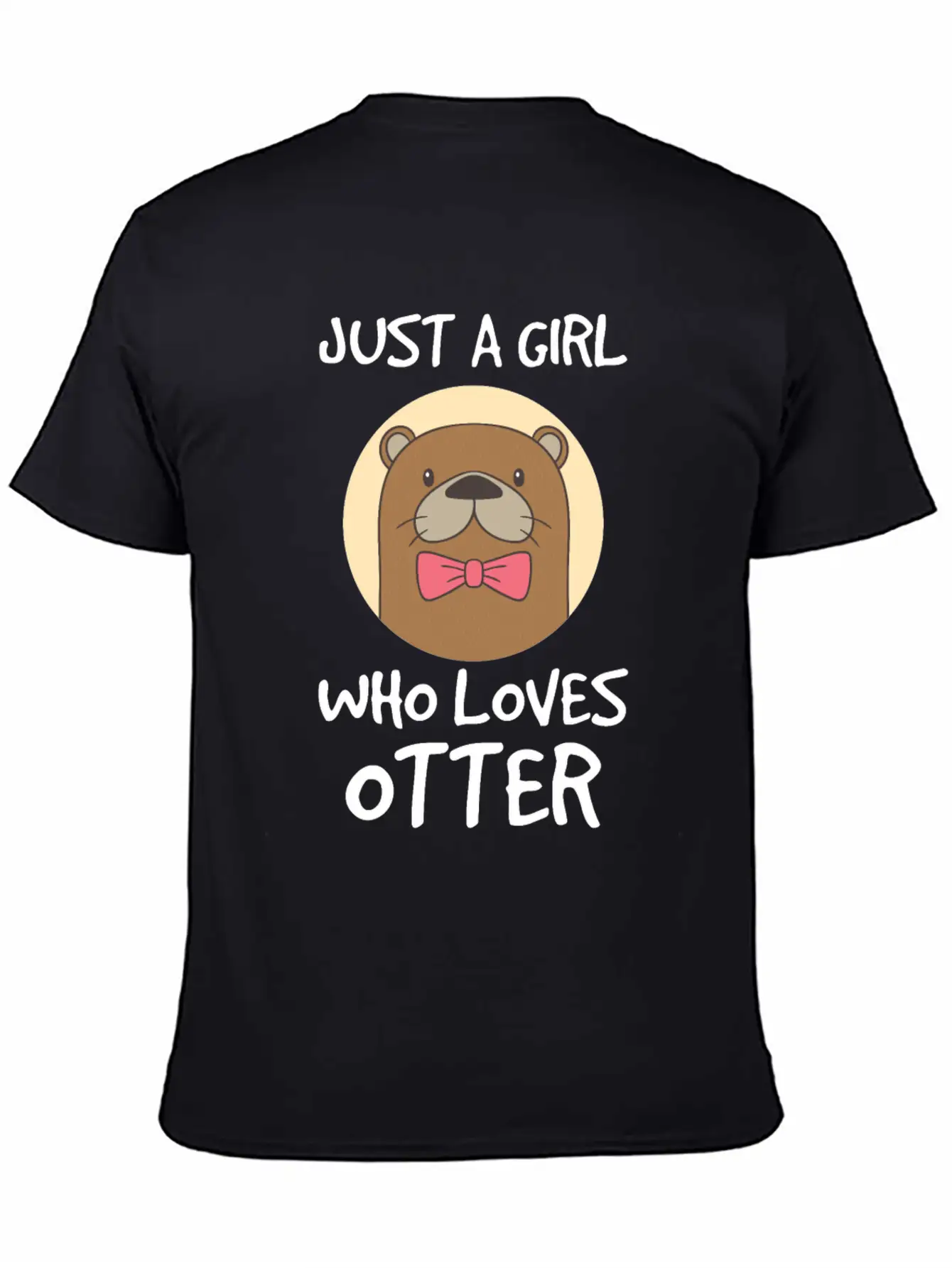 Otter Zoo Friendly Water Construction Family Trick Stylish Everyday T-Shirt – Unisex Basic Cotton Tee