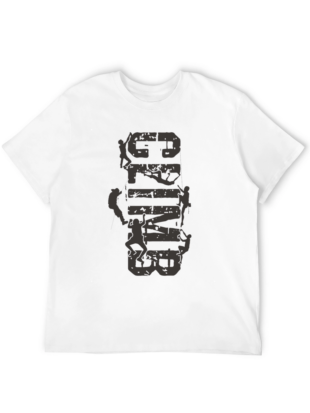 Climb Vertical Graphic Tee - Black Cotton