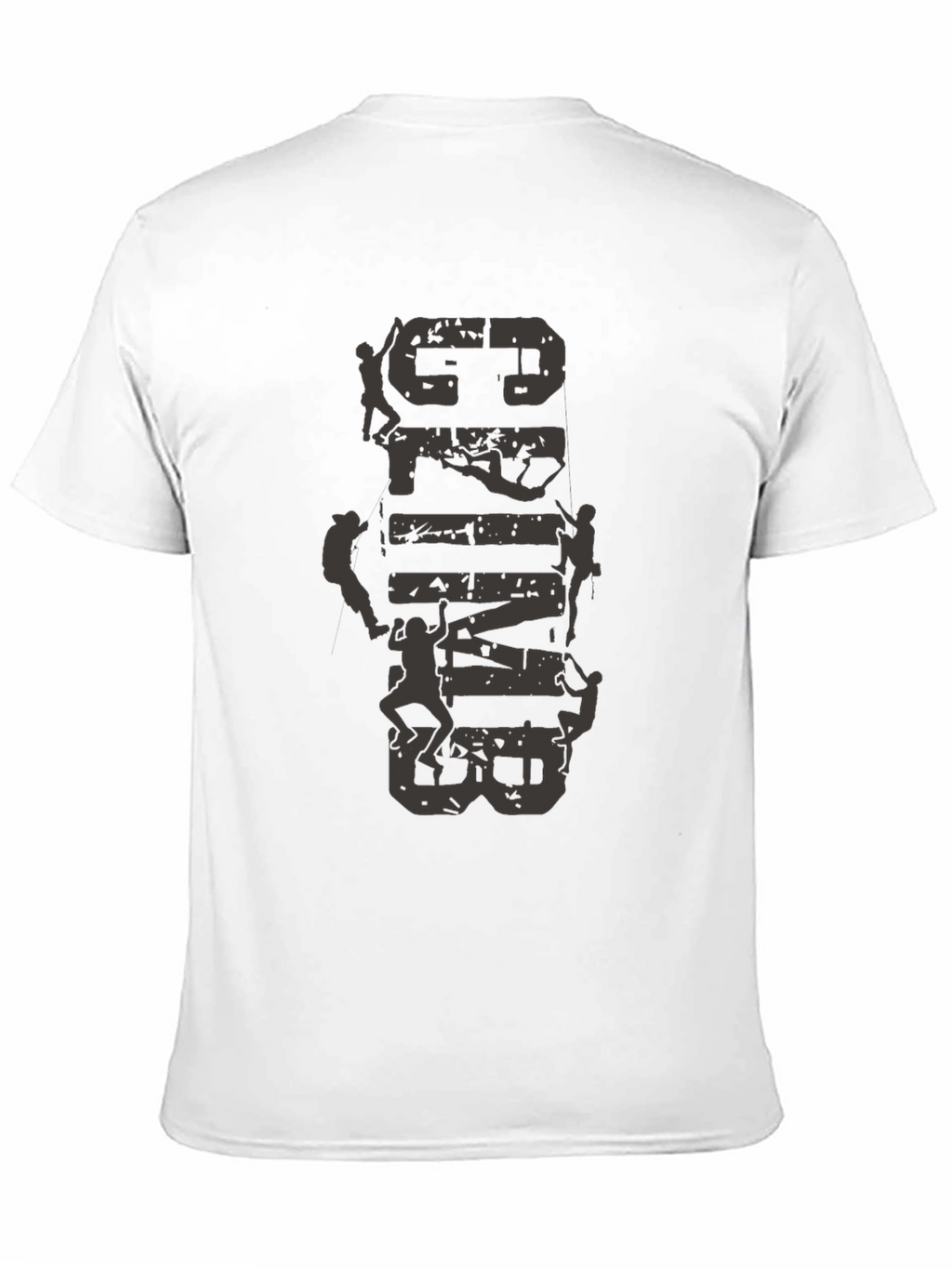 Climb Vertical Graphic Tee - Black Cotton