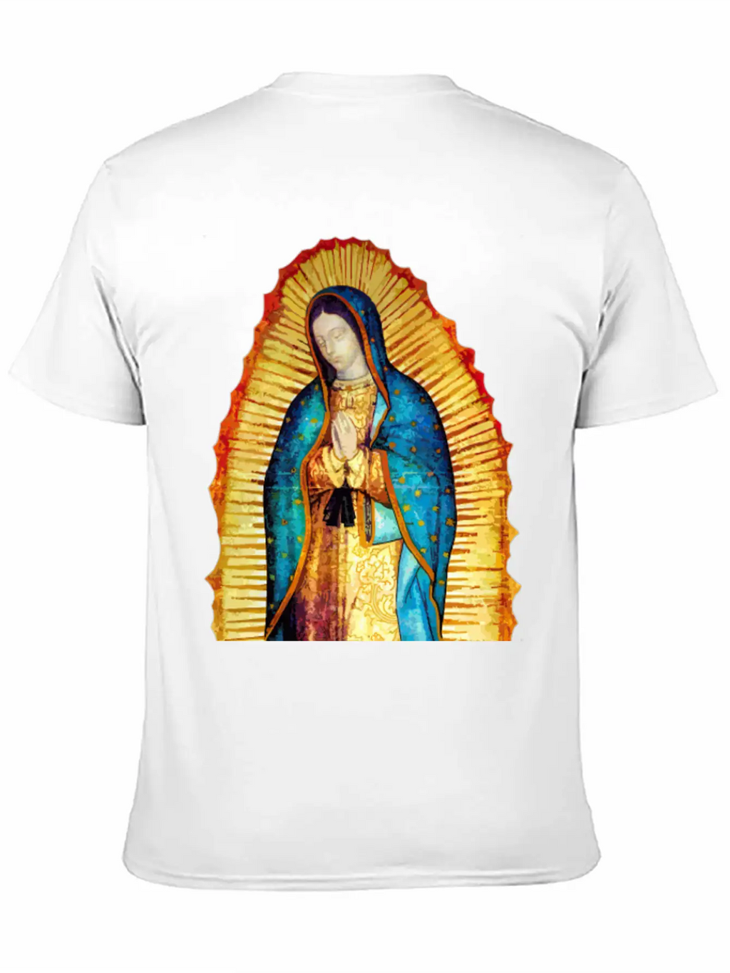 Our Lady Virgin May Guadalupe A-092921 Unisex Short Sleeve Soft Cotton T-Shirt – Casual Everyday Wear