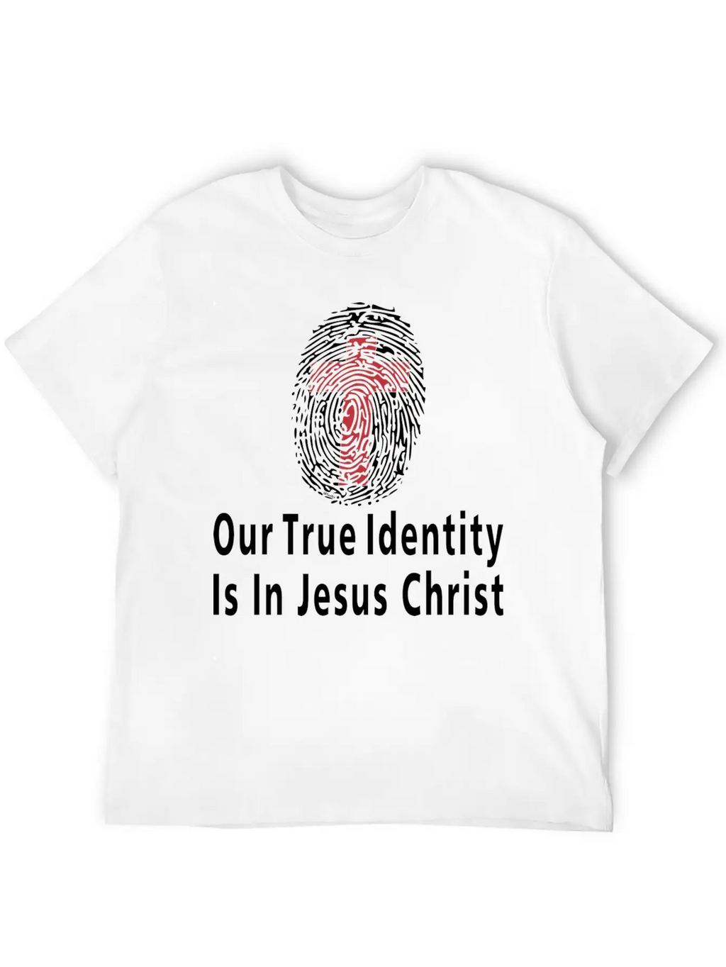 Our True Identity Is In Christ Christian Bible Essential Cotton Tee For Daily Outfits – Unisex Style