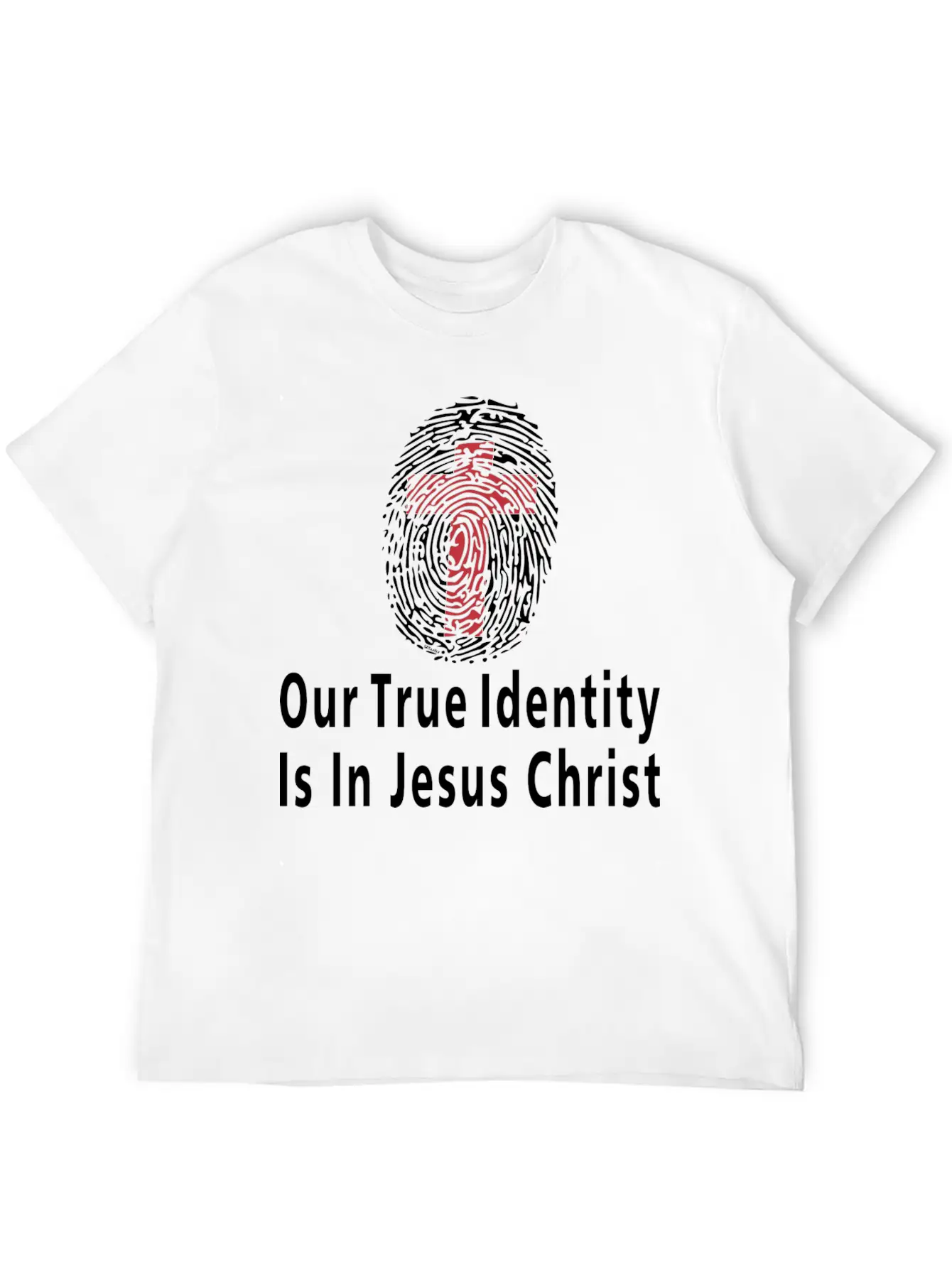 Our True Identity Is In Christ Christian Bible Essential Cotton Tee For Daily Outfits – Unisex Style