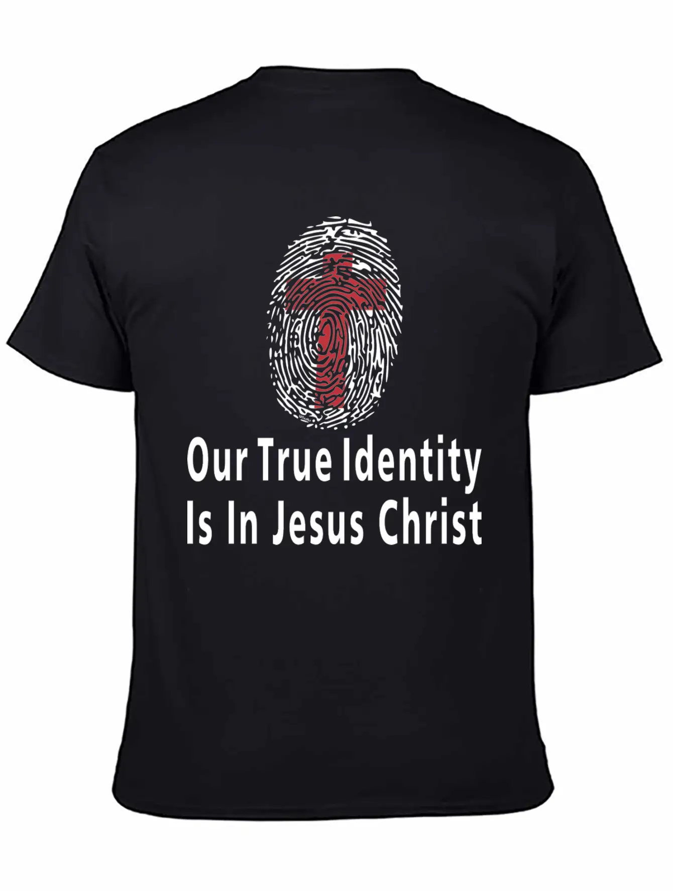 Our True Identity Is In Christ Christian Bible Essential Cotton Tee For Daily Outfits – Unisex Style
