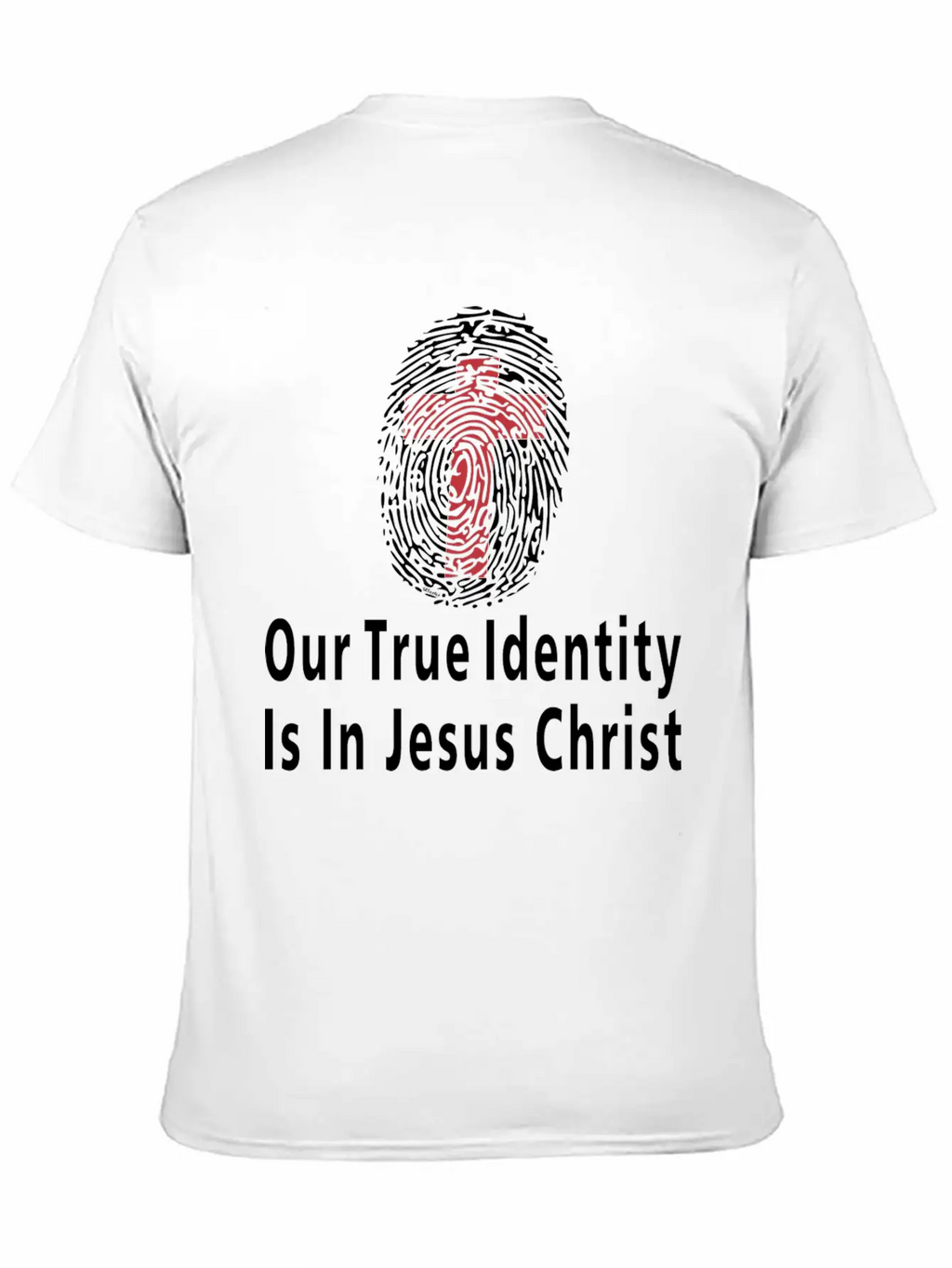 Our True Identity Is In Christ Christian Bible Essential Cotton Tee For Daily Outfits – Unisex Style