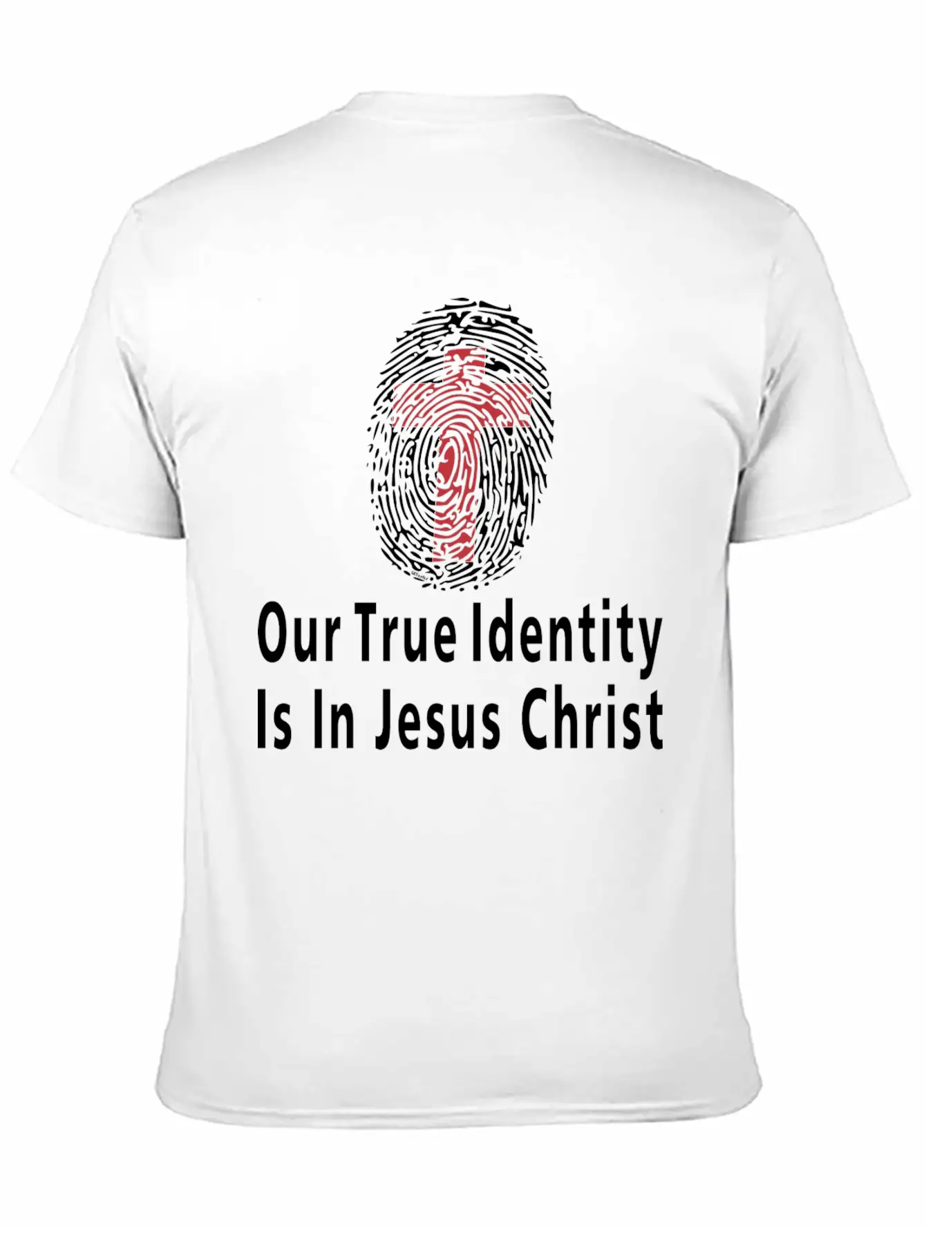 Our True Identity Is In Christ Christian Bible Essential Cotton Tee For Daily Outfits – Unisex Style