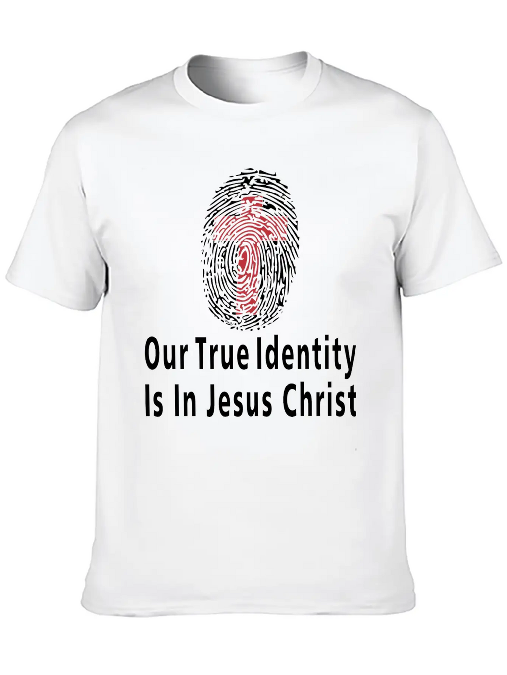 Our True Identity Is In Christ Christian Bible Essential Cotton Tee For Daily Outfits – Unisex Style