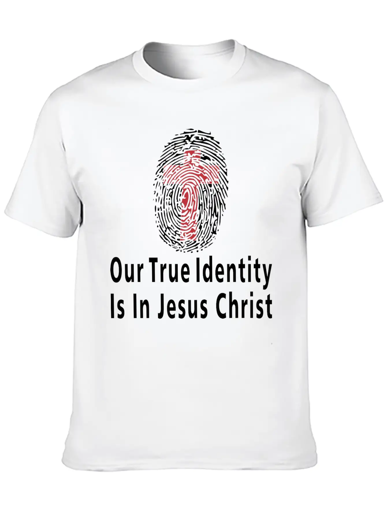 Our True Identity Is In Christ Christian Bible Essential Cotton Tee For Daily Outfits – Unisex Style