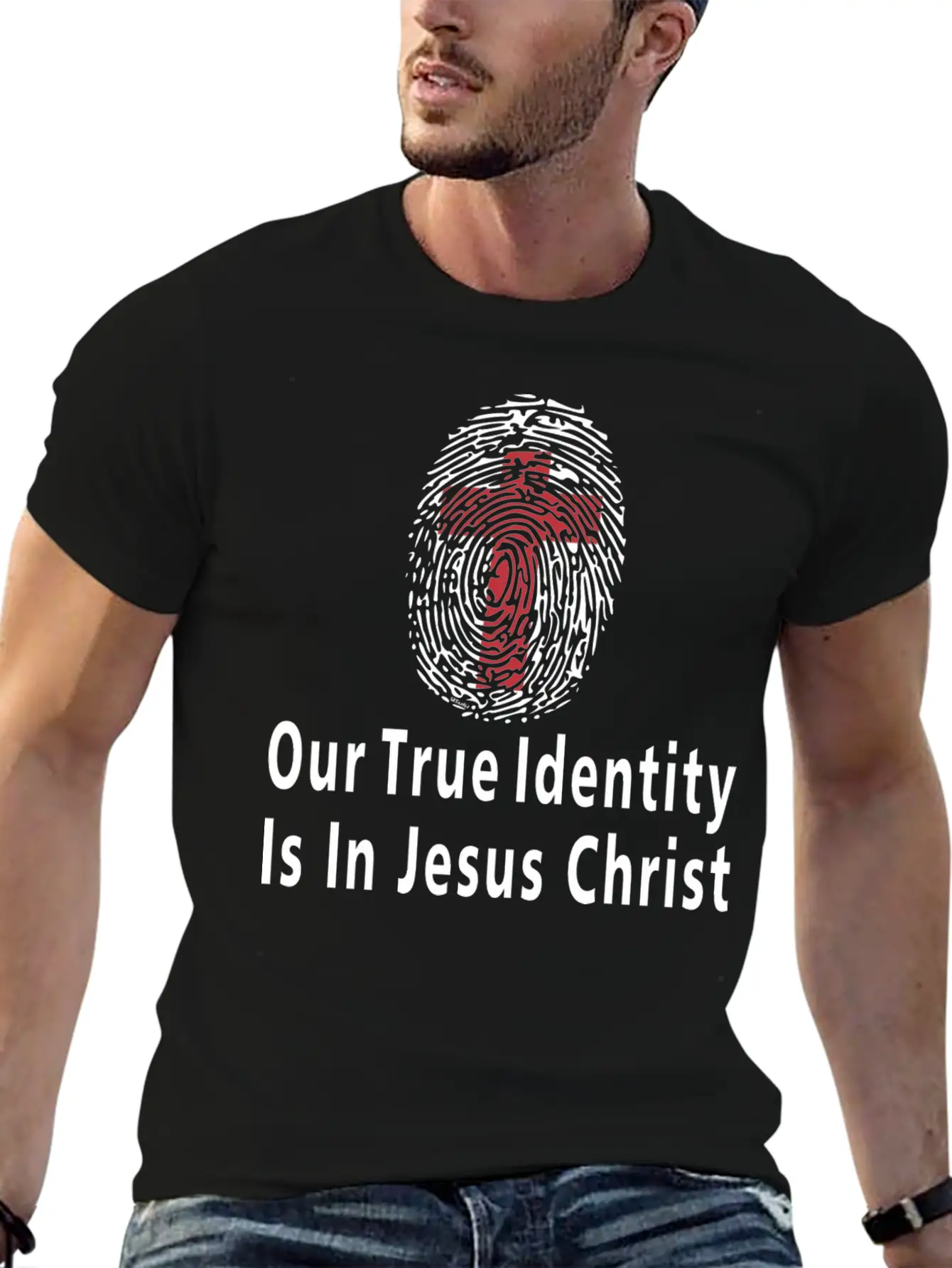 Our True Identity Is In Christ Christian Bible Essential Cotton Tee For Daily Outfits – Unisex Style