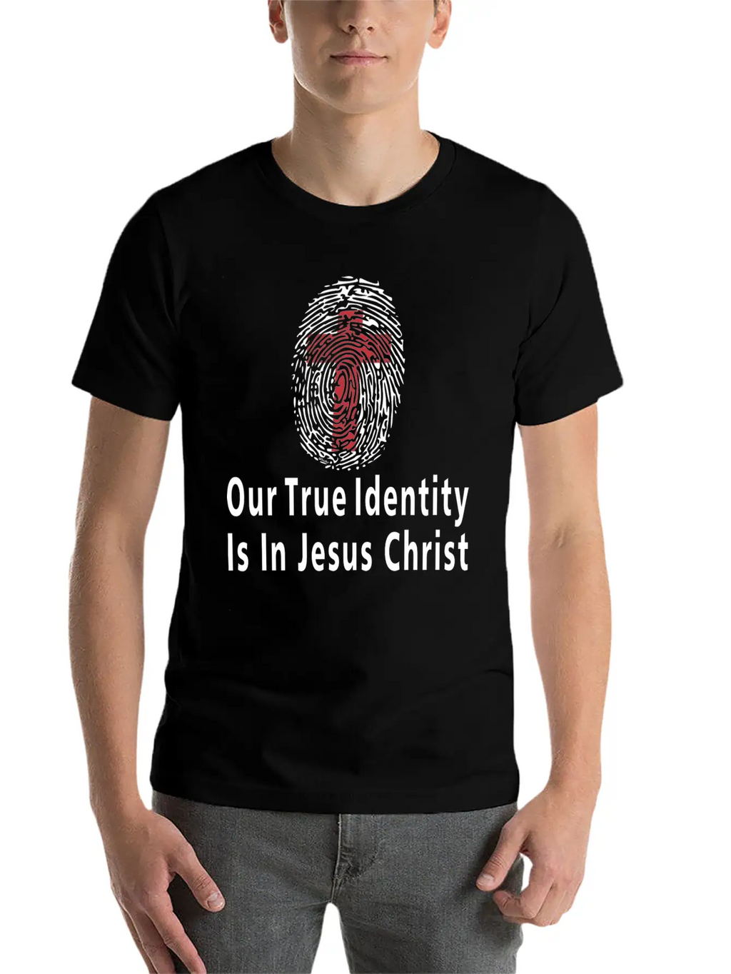Our True Identity Is In Christ Christian Bible Essential Cotton Tee For Daily Outfits – Unisex Style