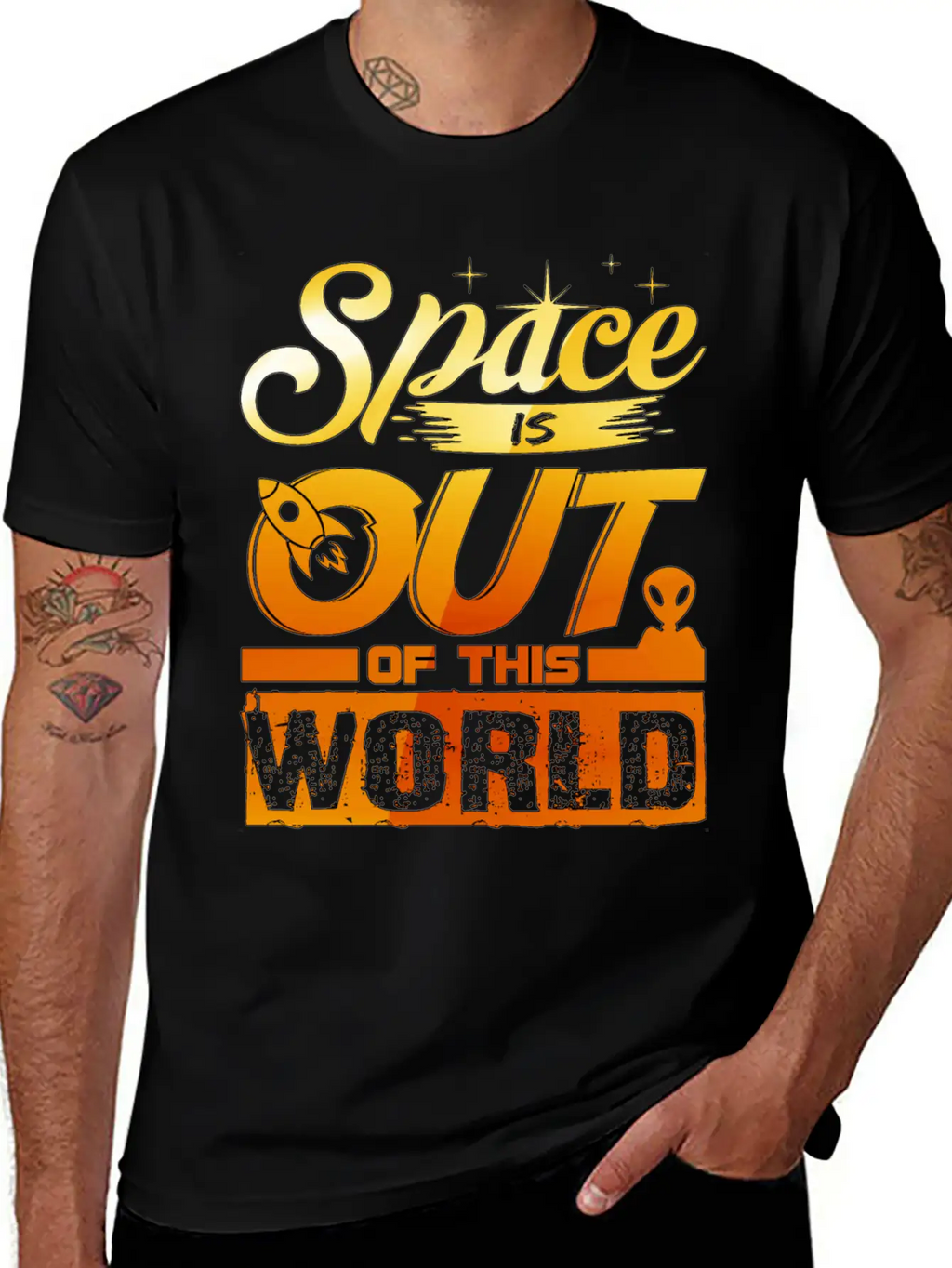 Out Of This World - Astronauts -Total Basics Unisex Casual T-Shirt – Clean Design For Daily Comfort