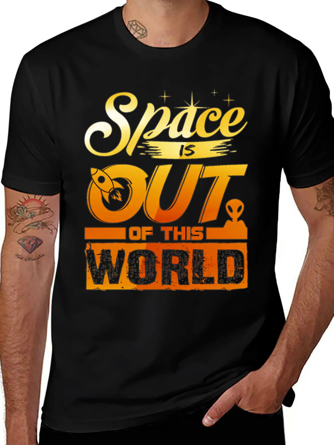 Out Of This World - Astronauts -Total Basics Unisex Casual T-Shirt – Clean Design For Daily Comfort