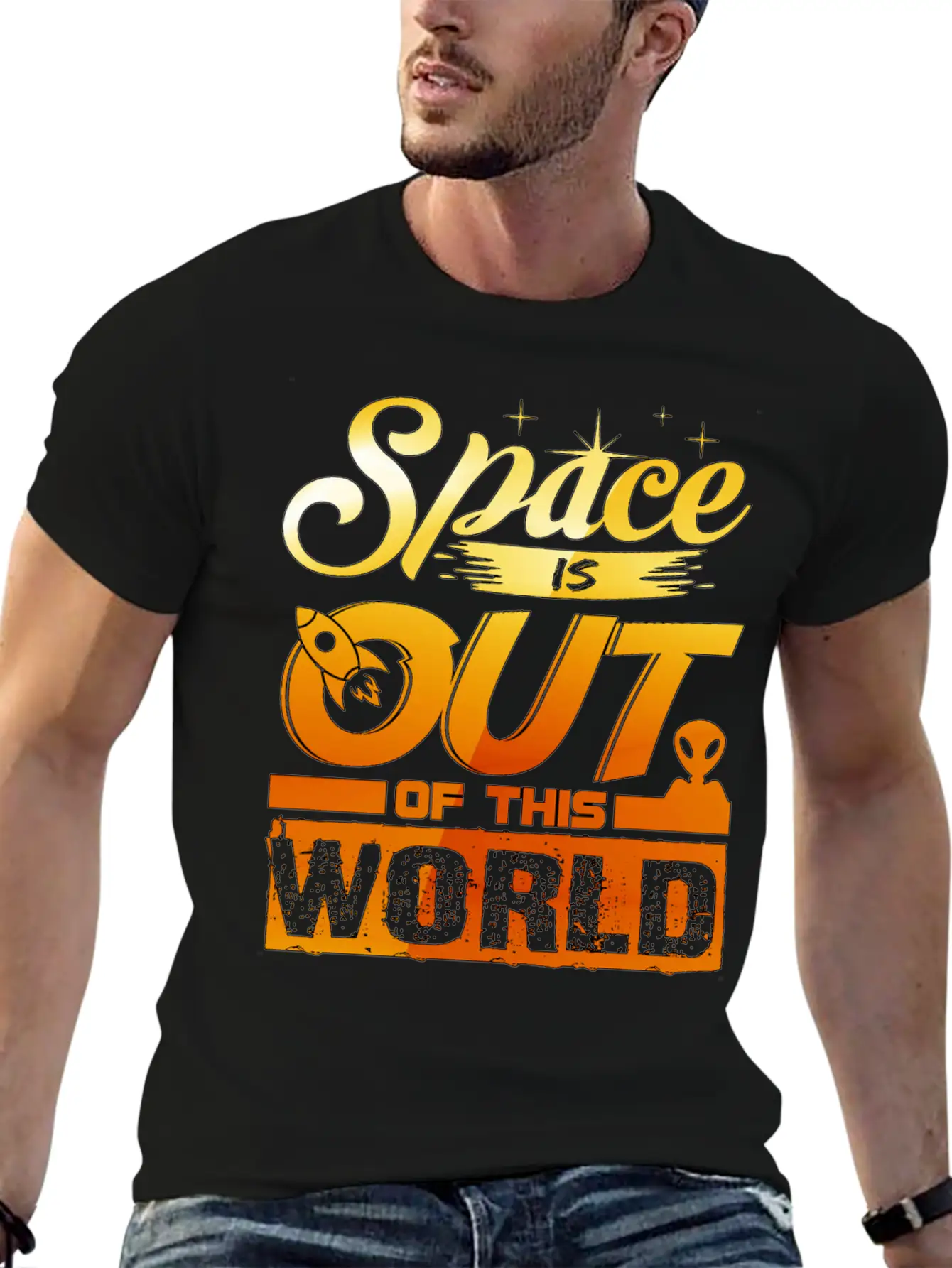 Out Of This World - Astronauts -Total Basics Unisex Casual T-Shirt – Clean Design For Daily Comfort