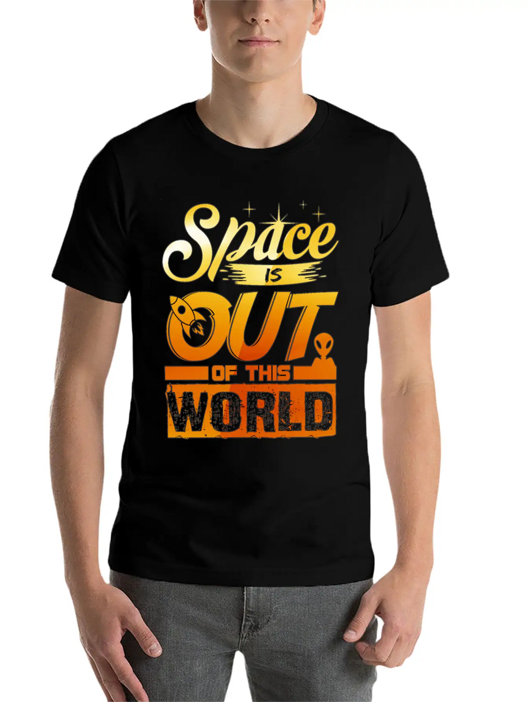 Out Of This World - Astronauts -Total Basics Unisex Casual T-Shirt – Clean Design For Daily Comfort