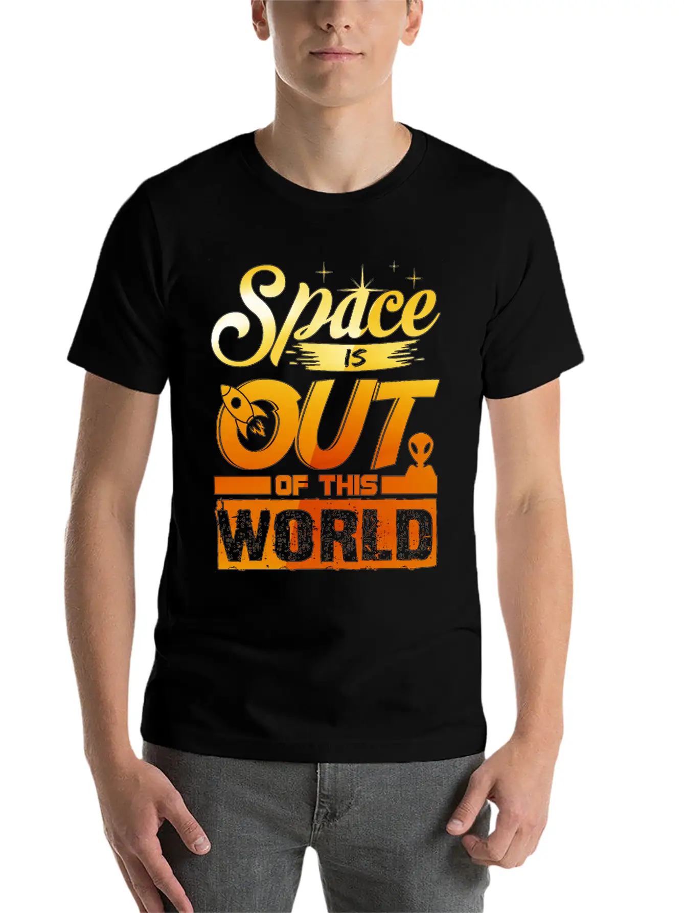 Out Of This World - Astronauts -Total Basics Unisex Casual T-Shirt – Clean Design For Daily Comfort