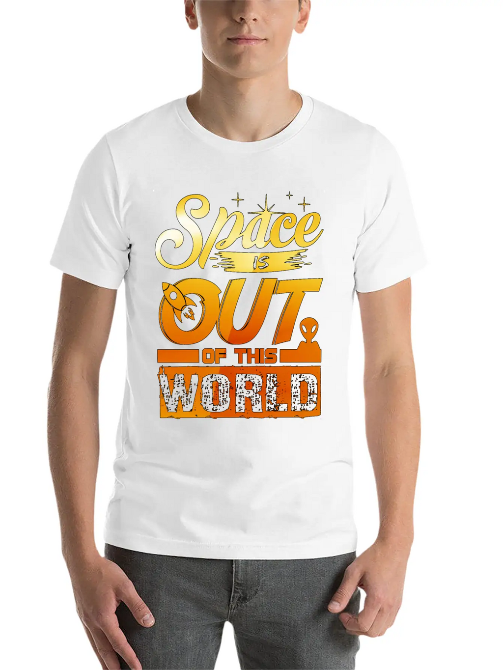 Out Of This World - Astronauts -Total Basics Unisex Casual T-Shirt – Clean Design For Daily Comfort