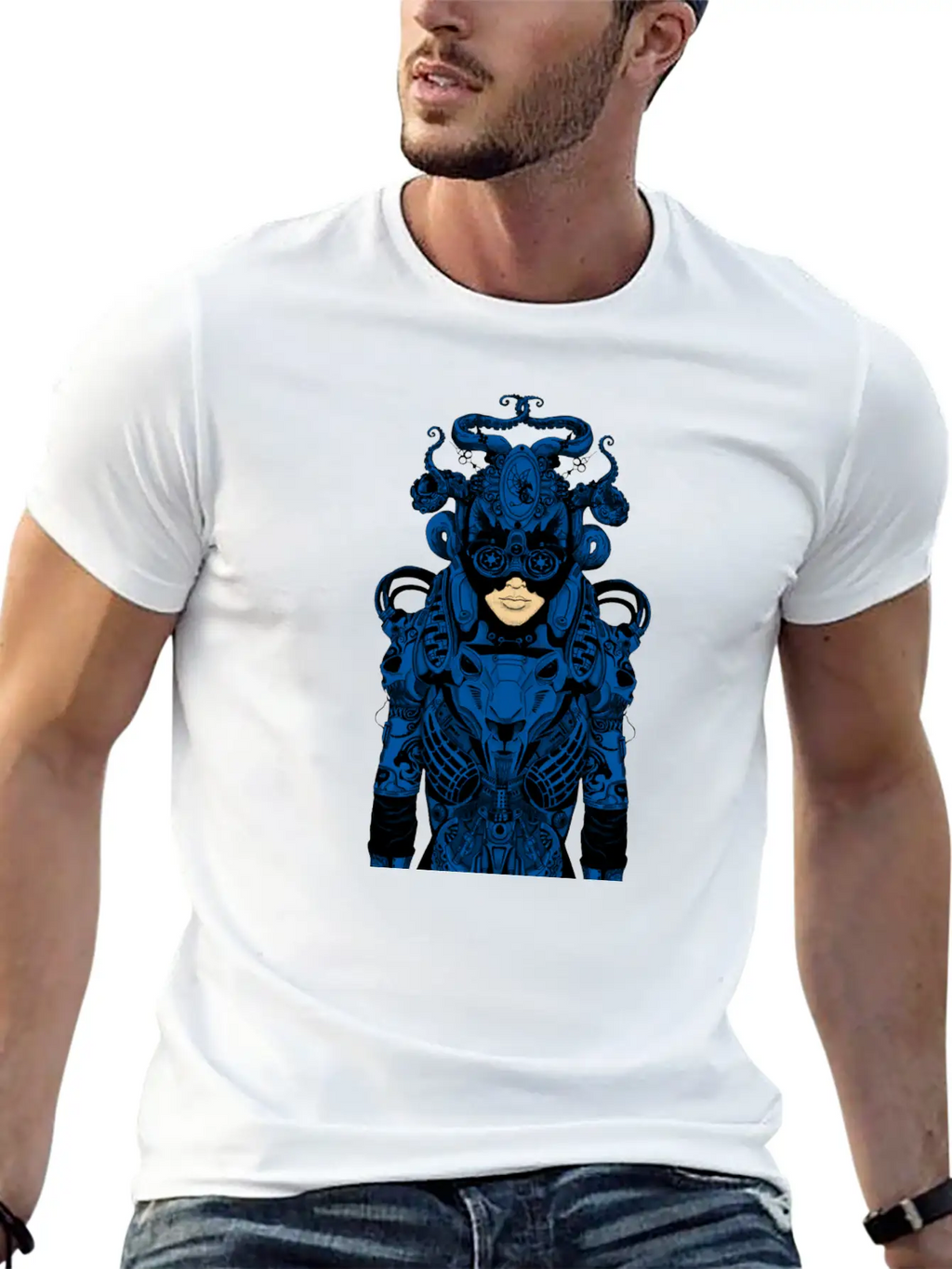 Outfit Of The Day Blue Casual Graphic T-Shirt – Simple And Comfortable Daily Wear