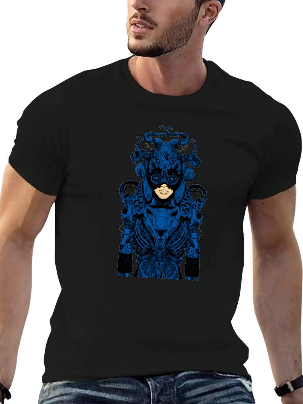 Outfit Of The Day Blue Casual Graphic T-Shirt – Simple And Comfortable Daily Wear
