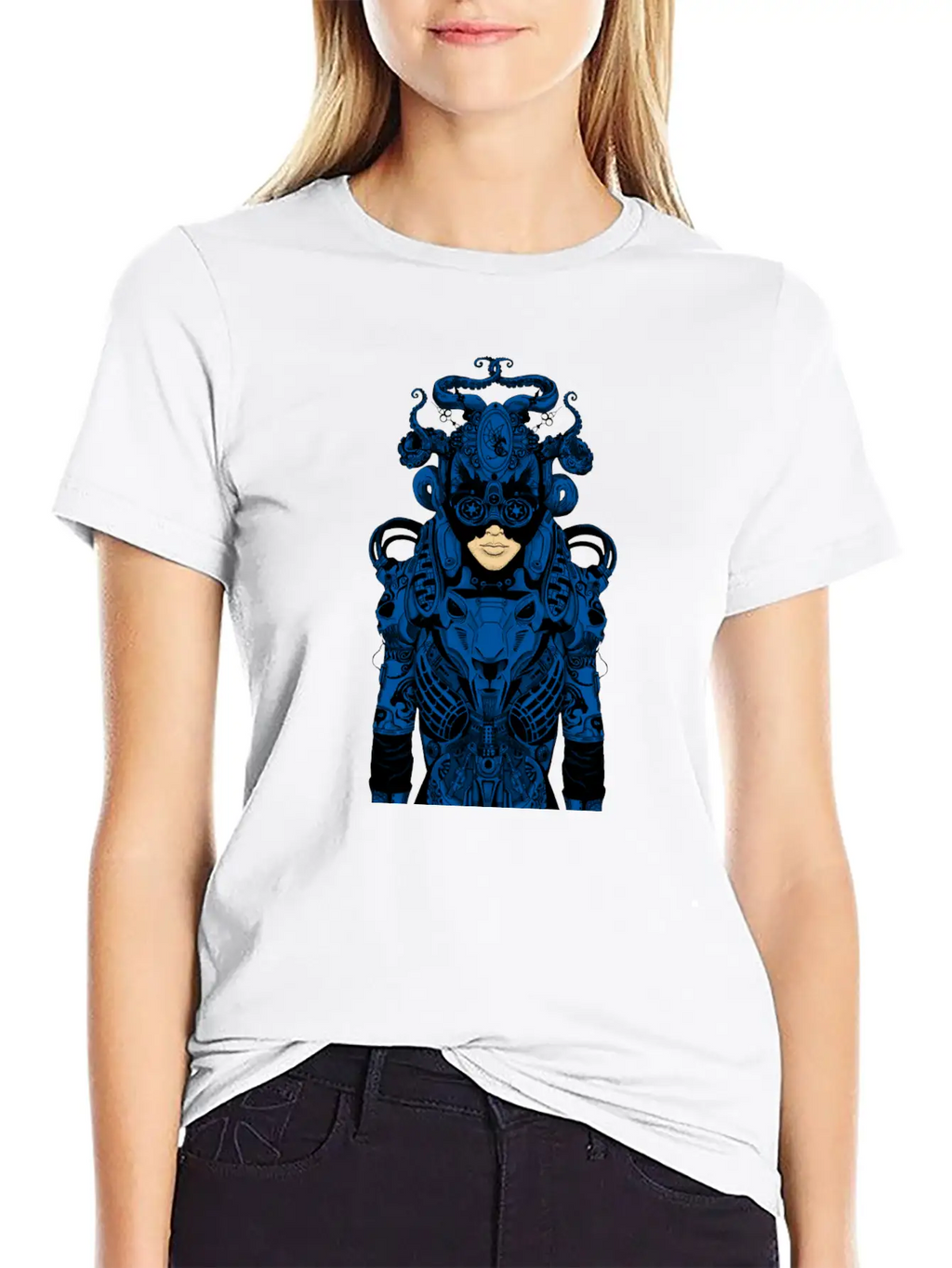Outfit Of The Day Blue Casual Graphic T-Shirt – Simple And Comfortable Daily Wear