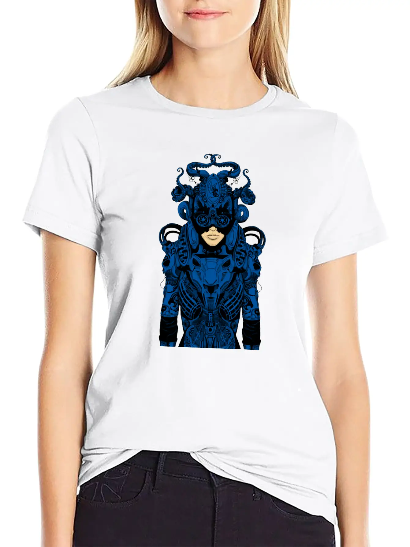 Outfit Of The Day Blue Casual Graphic T-Shirt – Simple And Comfortable Daily Wear