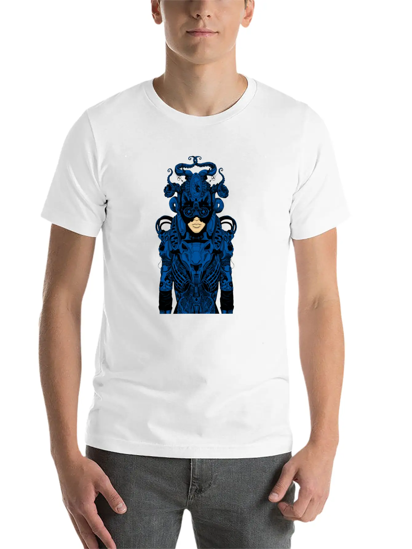 Outfit Of The Day Blue Casual Graphic T-Shirt – Simple And Comfortable Daily Wear