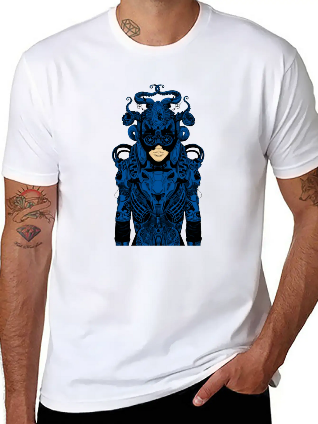 Outfit Of The Day Blue Casual Graphic T-Shirt – Simple And Comfortable Daily Wear