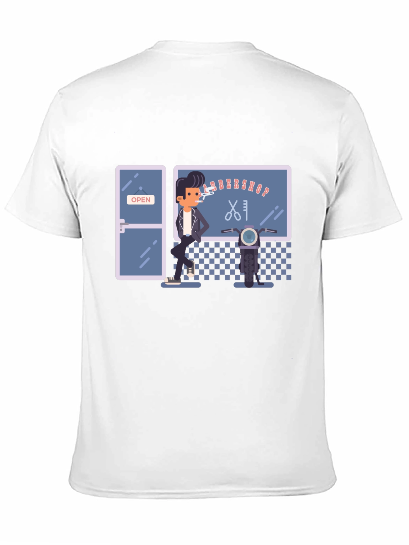 Barbershop Graphic Tee - Cool Retro Style