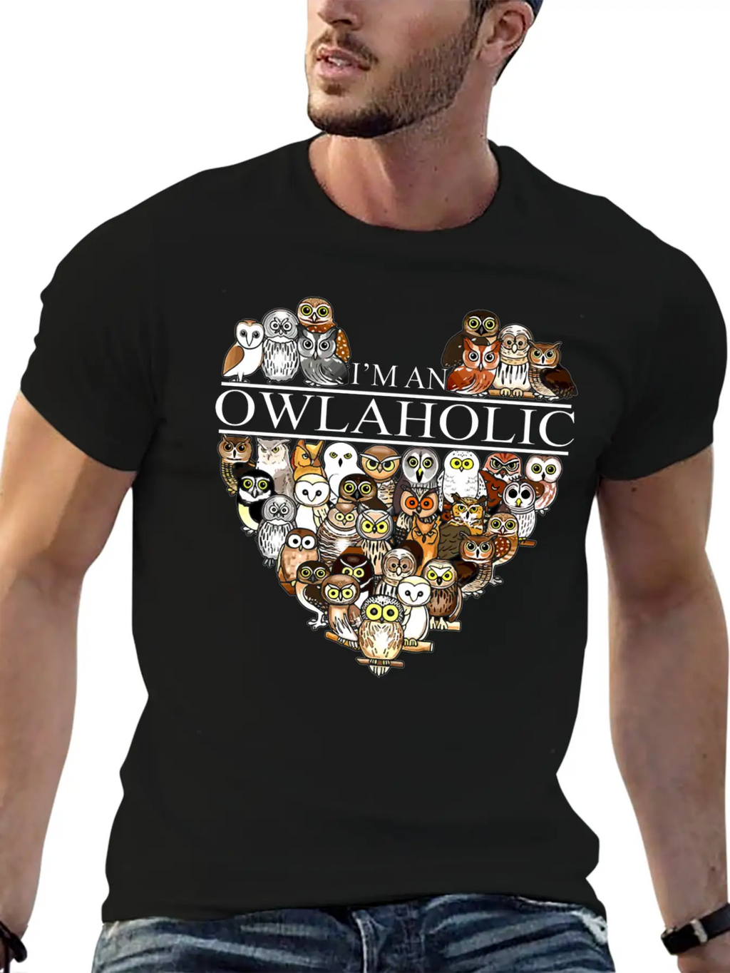 Owl Aholic Owlaholic Crazy Owl Lady Unisex Casual T-Shirt – Clean Design For Daily Comfort
