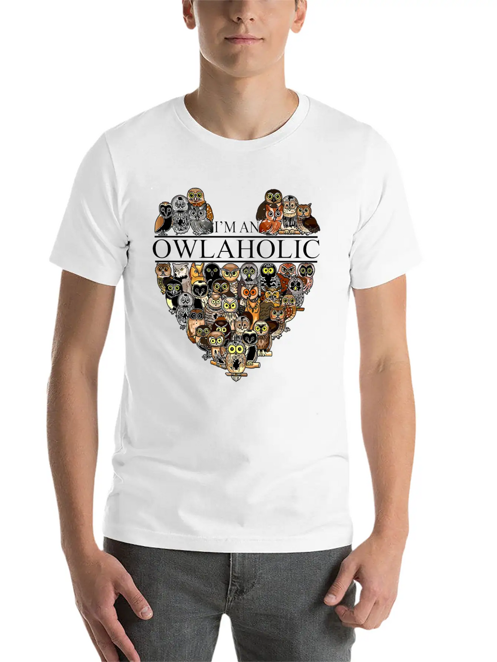 Owl Aholic Owlaholic Crazy Owl Lady Unisex Casual T-Shirt – Clean Design For Daily Comfort
