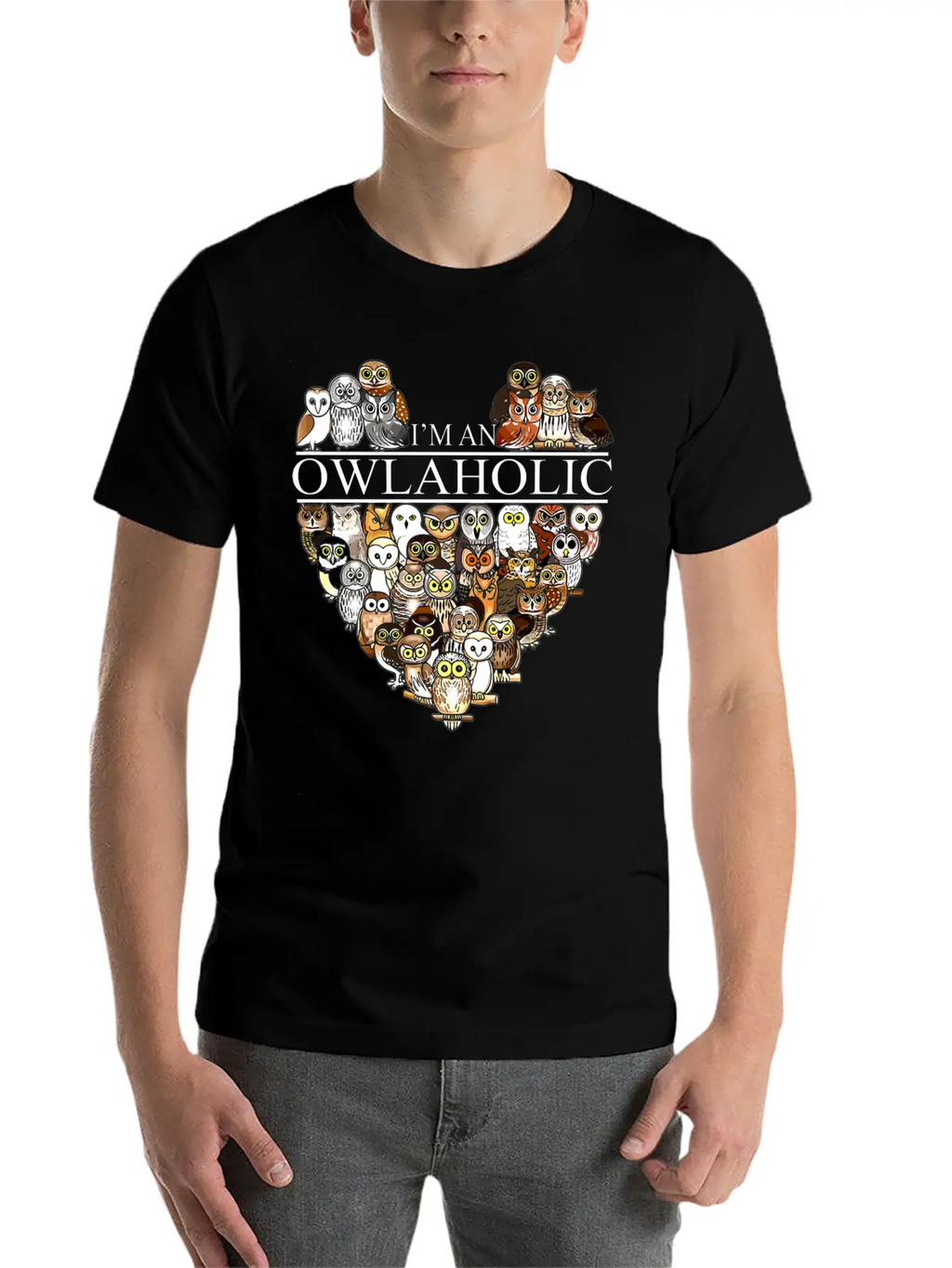 Owl Aholic Owlaholic Crazy Owl Lady Unisex Casual T-Shirt – Clean Design For Daily Comfort