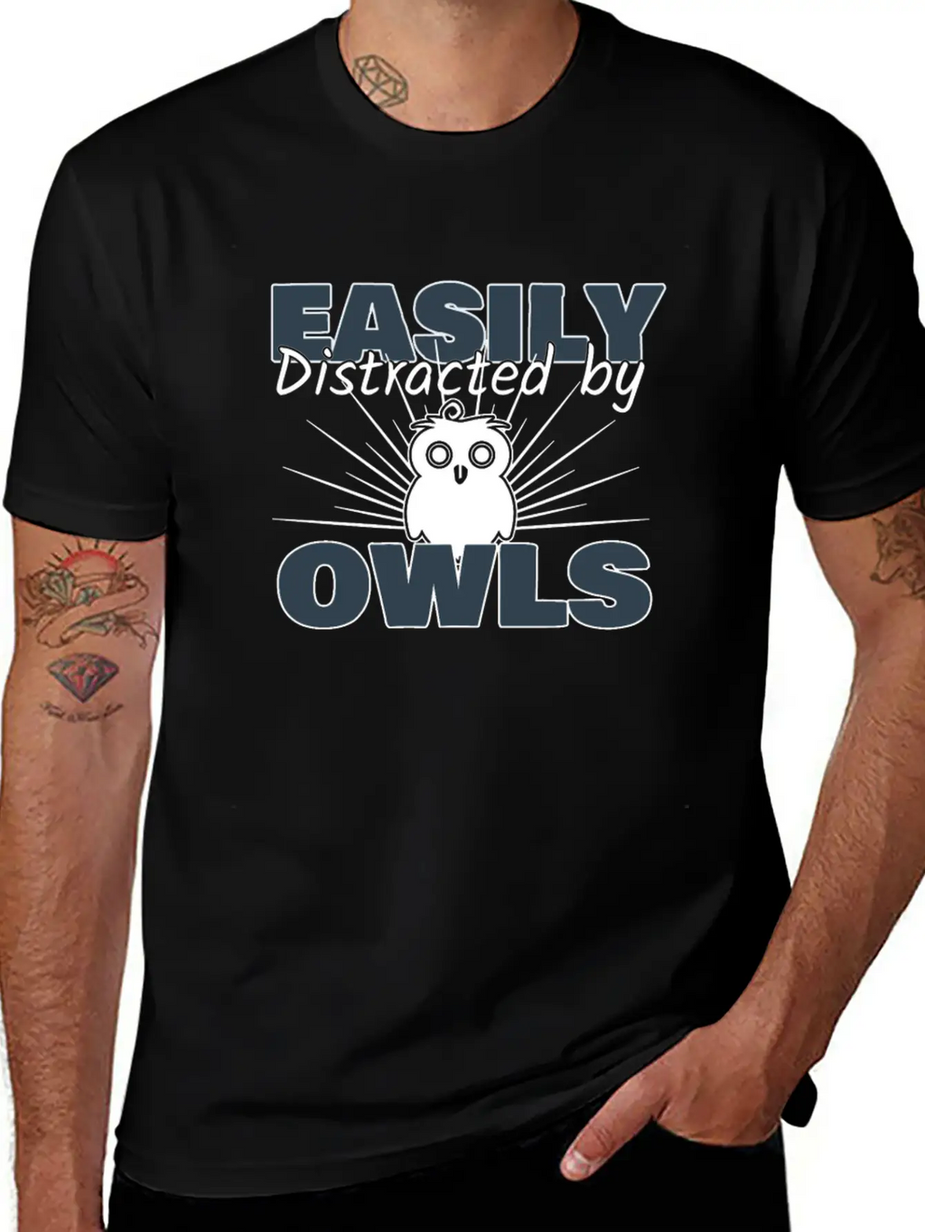 Owl Breathable Soft Cotton T-Shirt – Timeless Casual Look