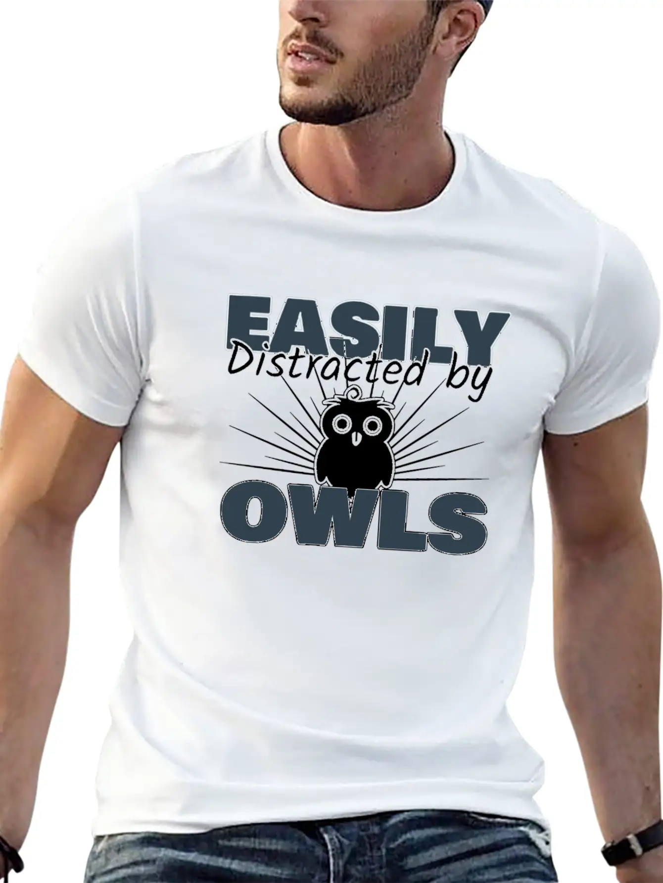Owl Breathable Soft Cotton T-Shirt – Timeless Casual Look