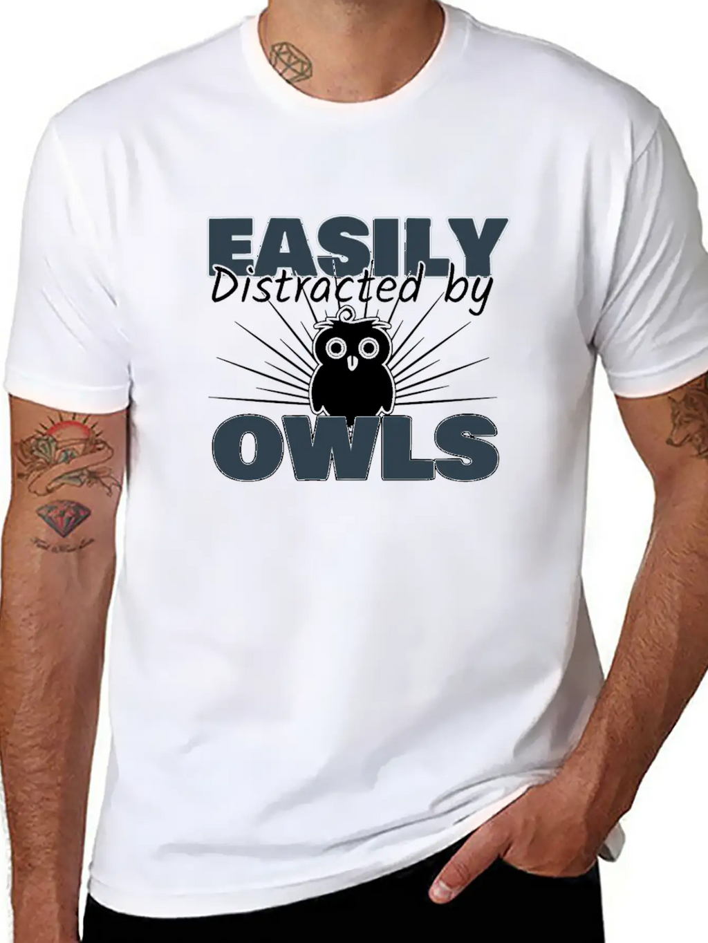 Owl Breathable Soft Cotton T-Shirt – Timeless Casual Look