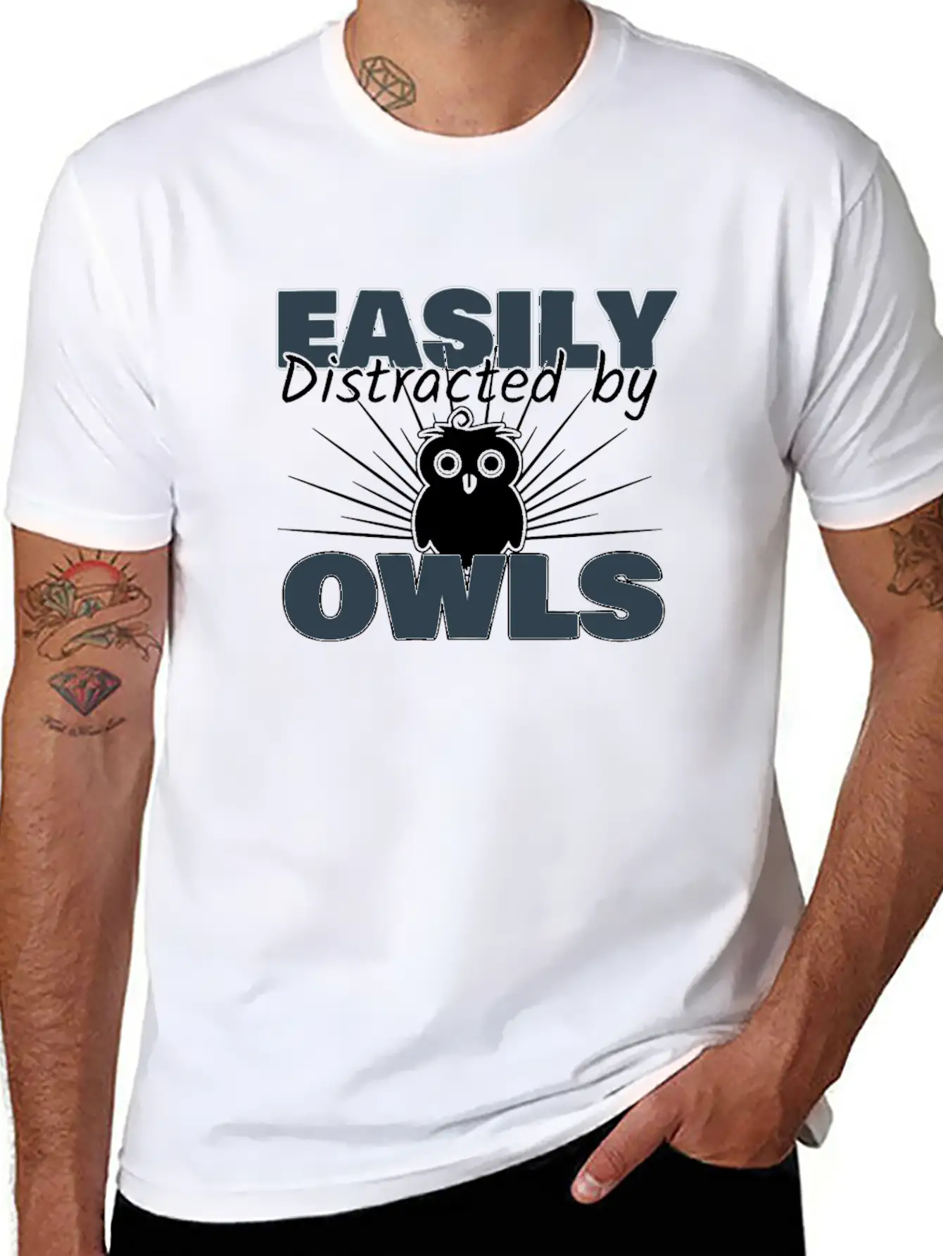 Owl Breathable Soft Cotton T-Shirt – Timeless Casual Look