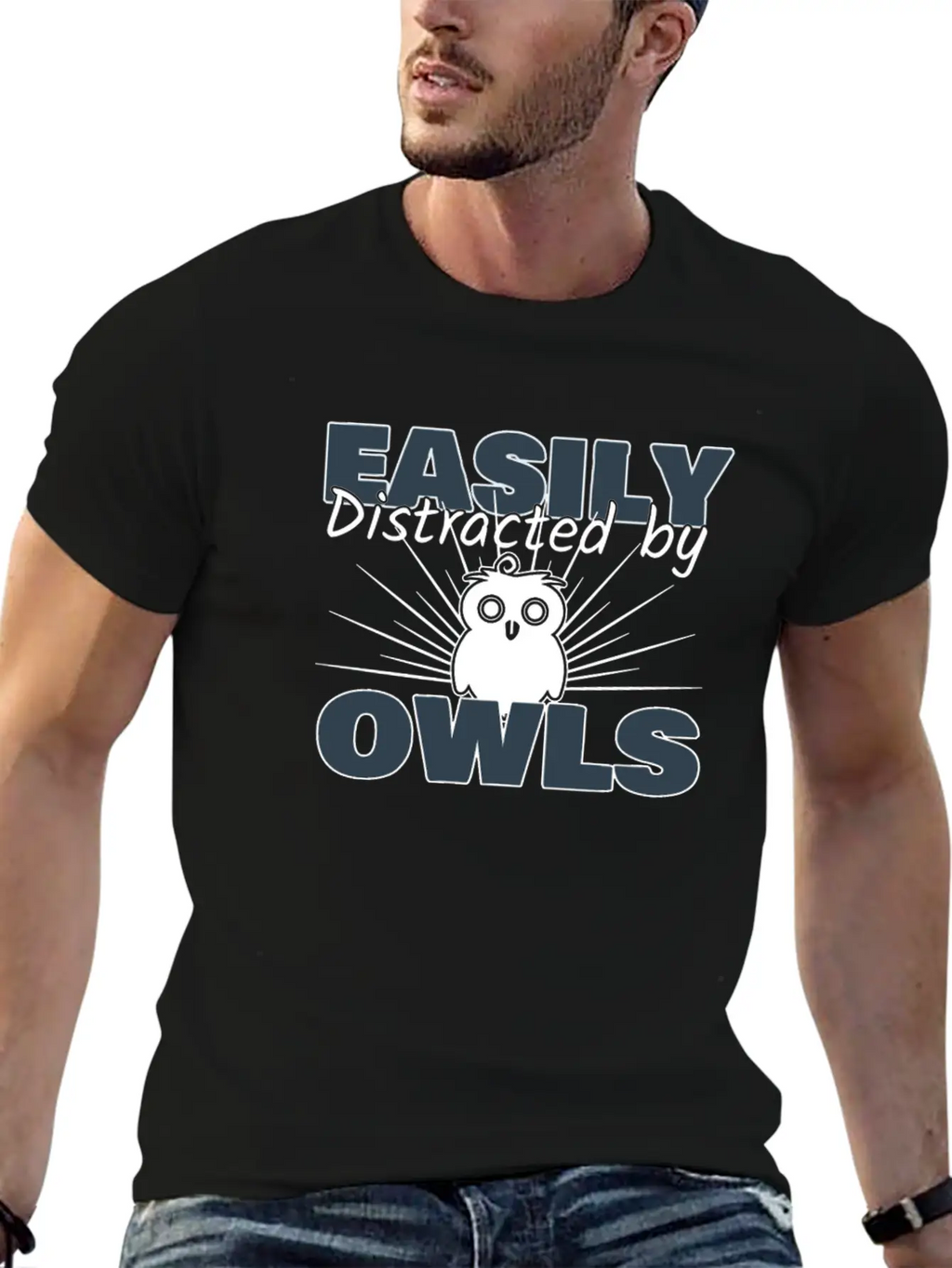 Owl Breathable Soft Cotton T-Shirt – Timeless Casual Look