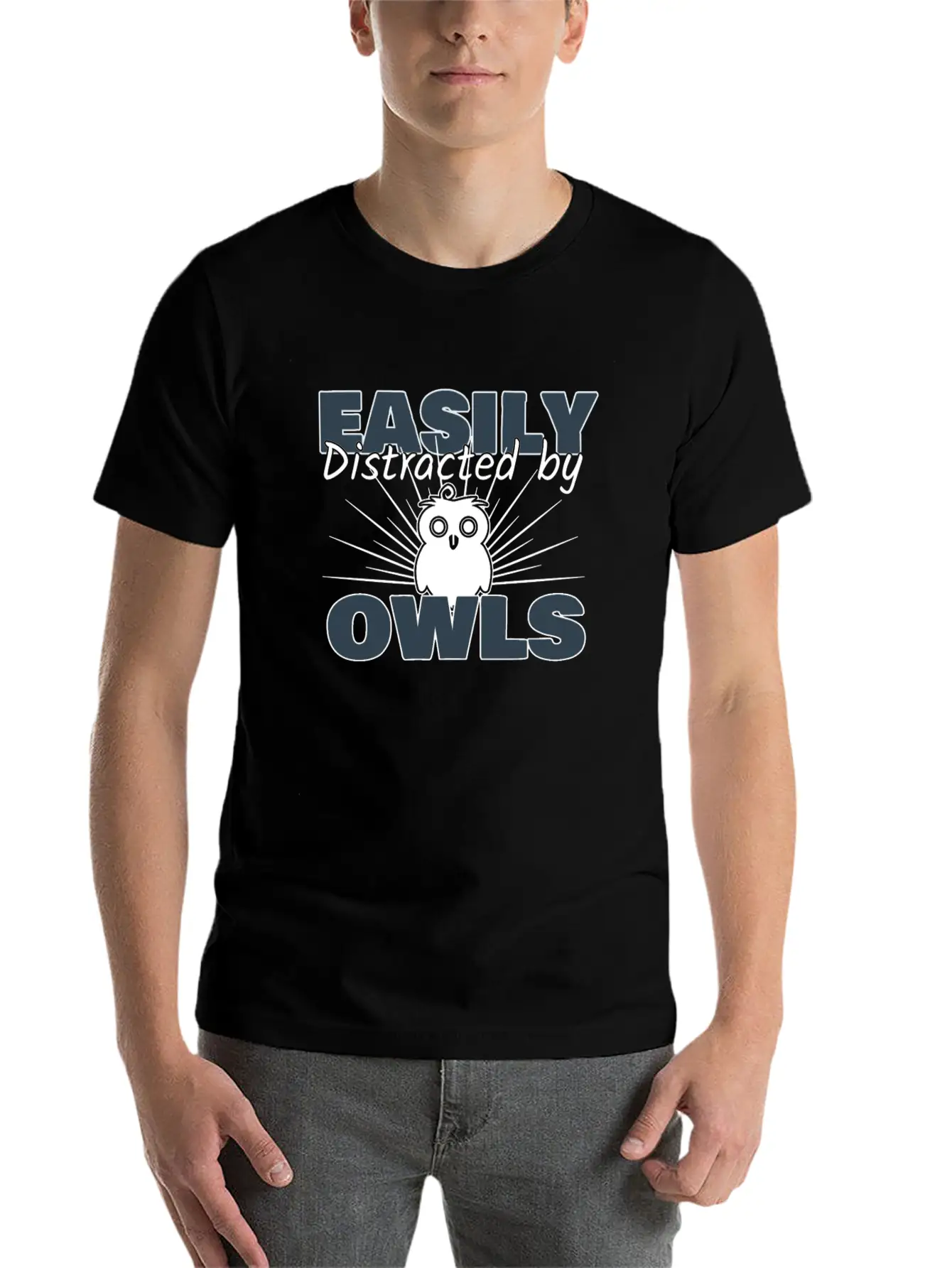 Owl Breathable Soft Cotton T-Shirt – Timeless Casual Look