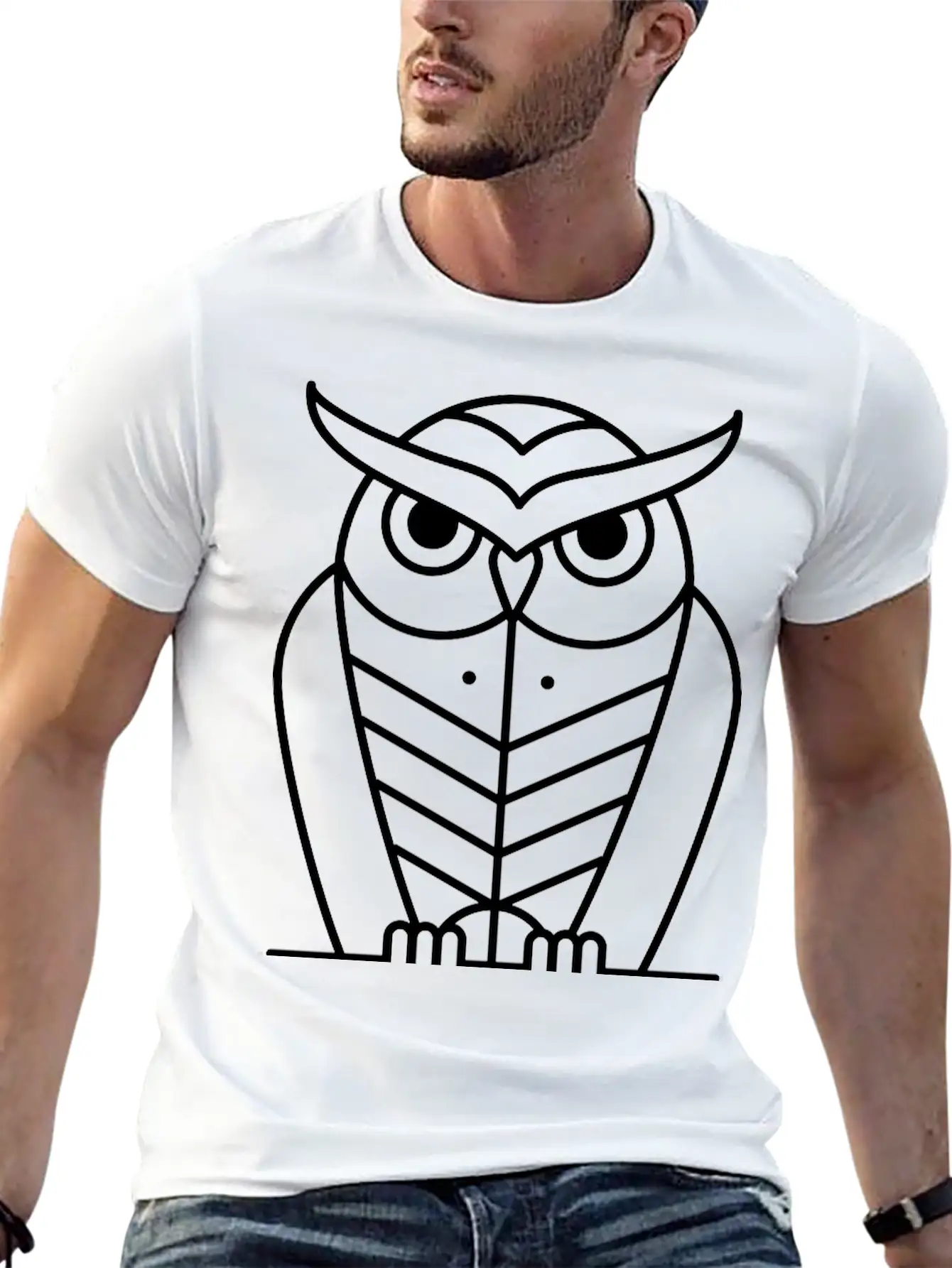Owl Casual Graphic T-Shirt – Simple And Comfortable Daily Wear