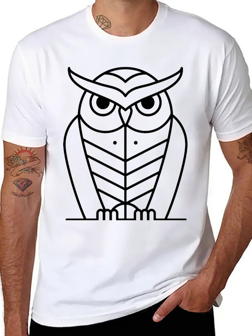 Owl Casual Graphic T-Shirt – Simple And Comfortable Daily Wear