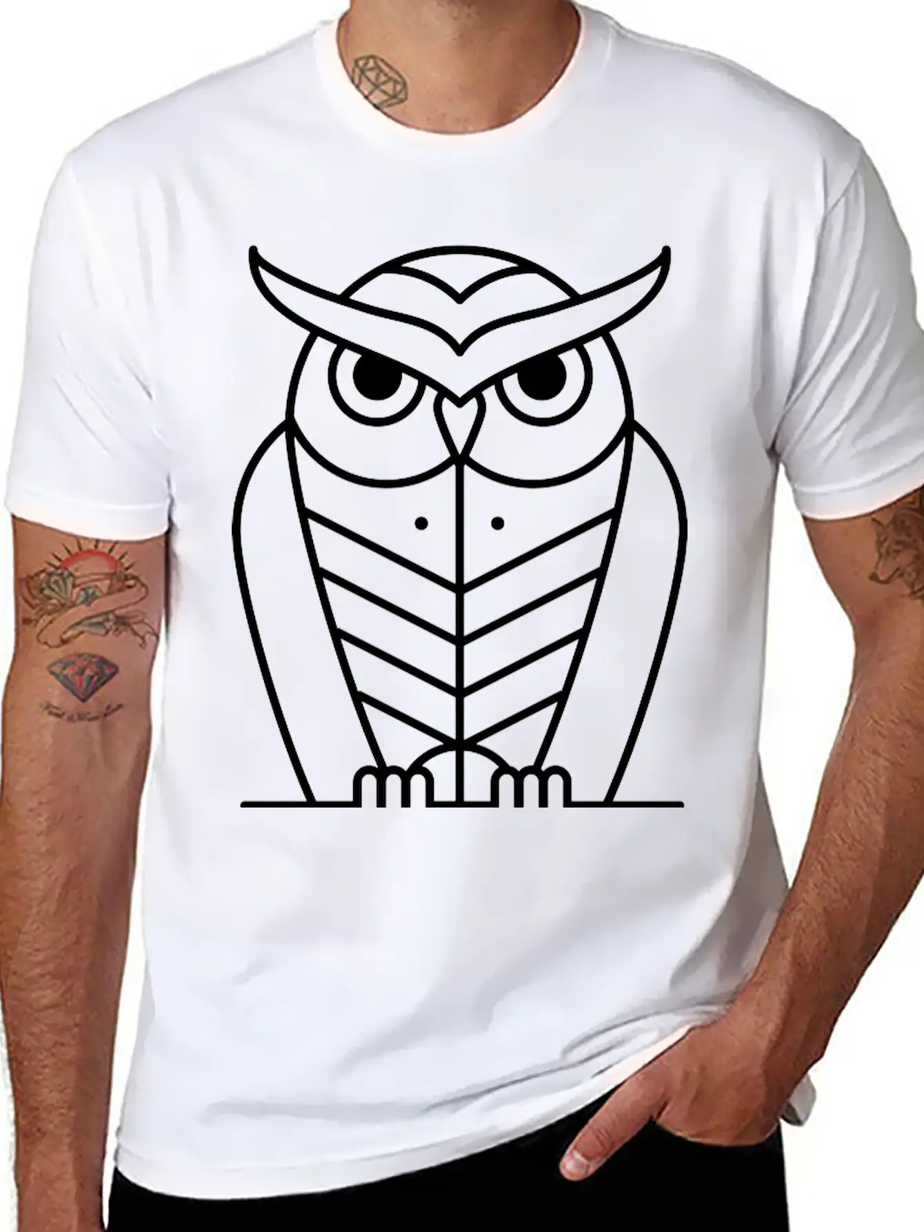 Owl Casual Graphic T-Shirt – Simple And Comfortable Daily Wear