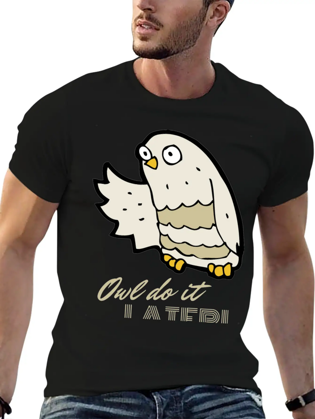 Owl Do It Later. Cute Little Owl. Unisex Casual T-Shirt – Clean Design For Daily Comfort