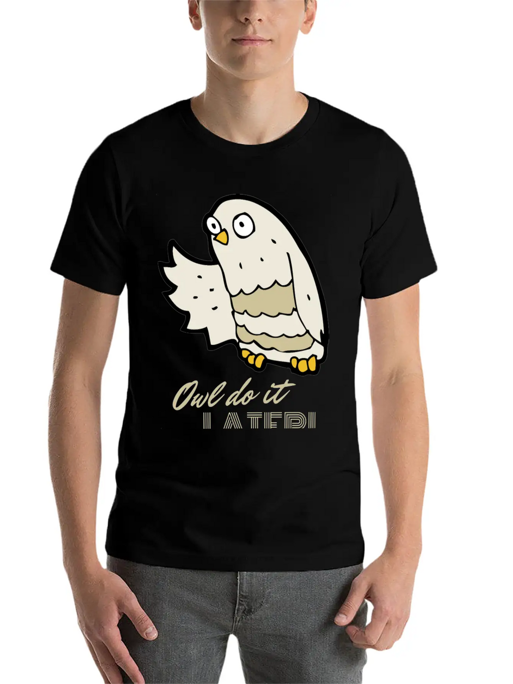 Owl Do It Later. Cute Little Owl. Unisex Casual T-Shirt – Clean Design For Daily Comfort