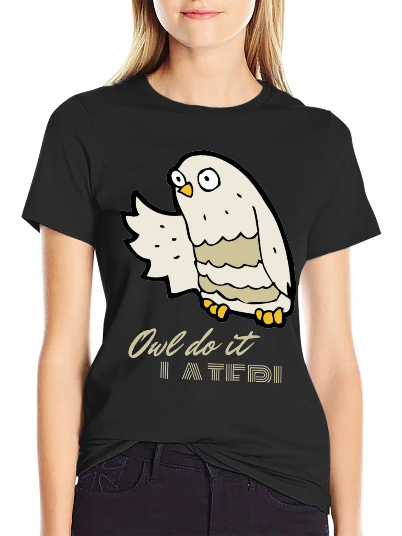 Owl Do It Later. Cute Little Owl. Unisex Casual T-Shirt – Clean Design For Daily Comfort