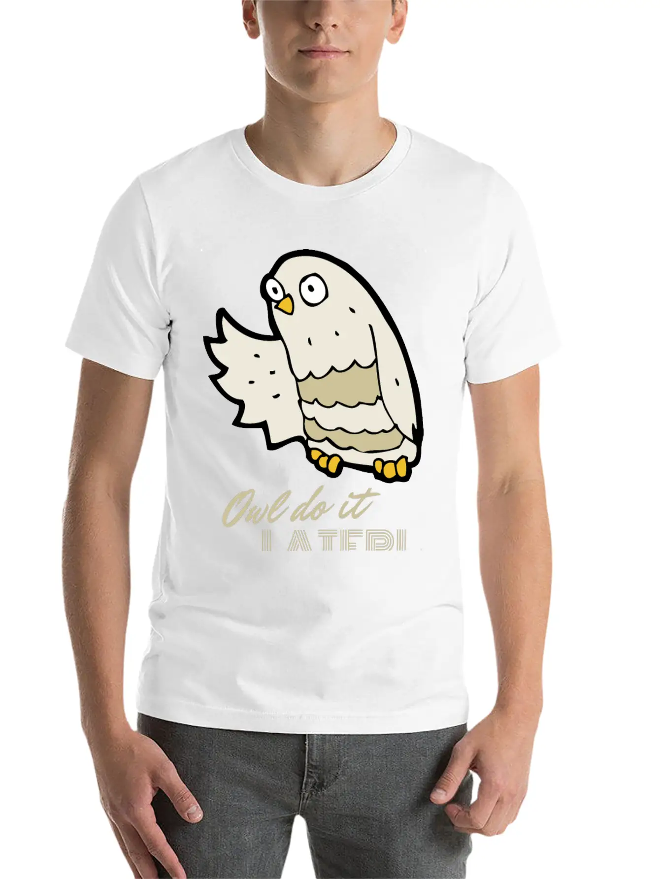 Owl Do It Later. Cute Little Owl. Unisex Casual T-Shirt – Clean Design For Daily Comfort