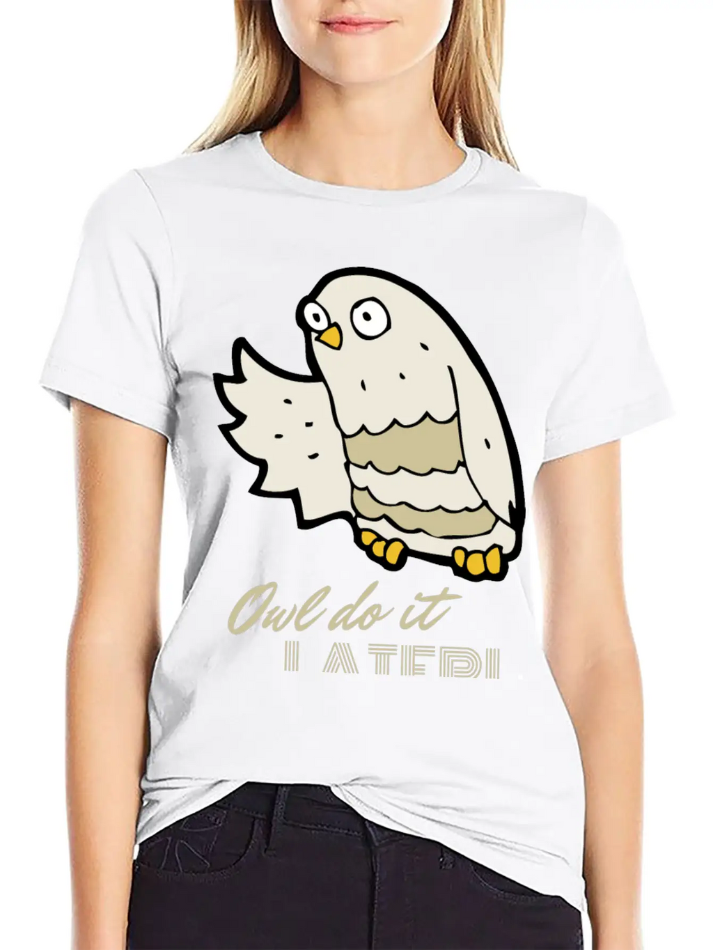 Owl Do It Later. Cute Little Owl. Unisex Casual T-Shirt – Clean Design For Daily Comfort