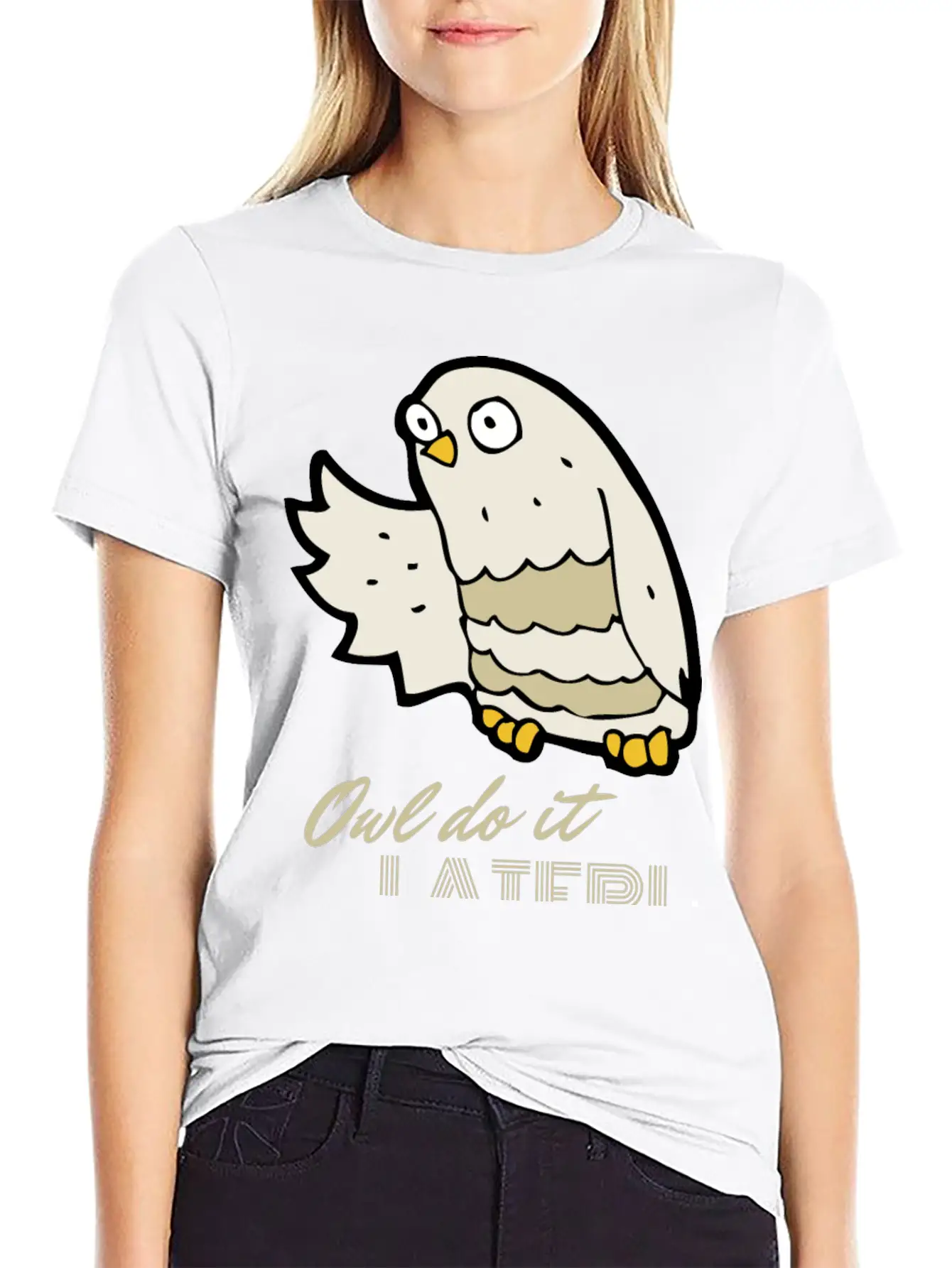 Owl Do It Later. Cute Little Owl. Unisex Casual T-Shirt – Clean Design For Daily Comfort